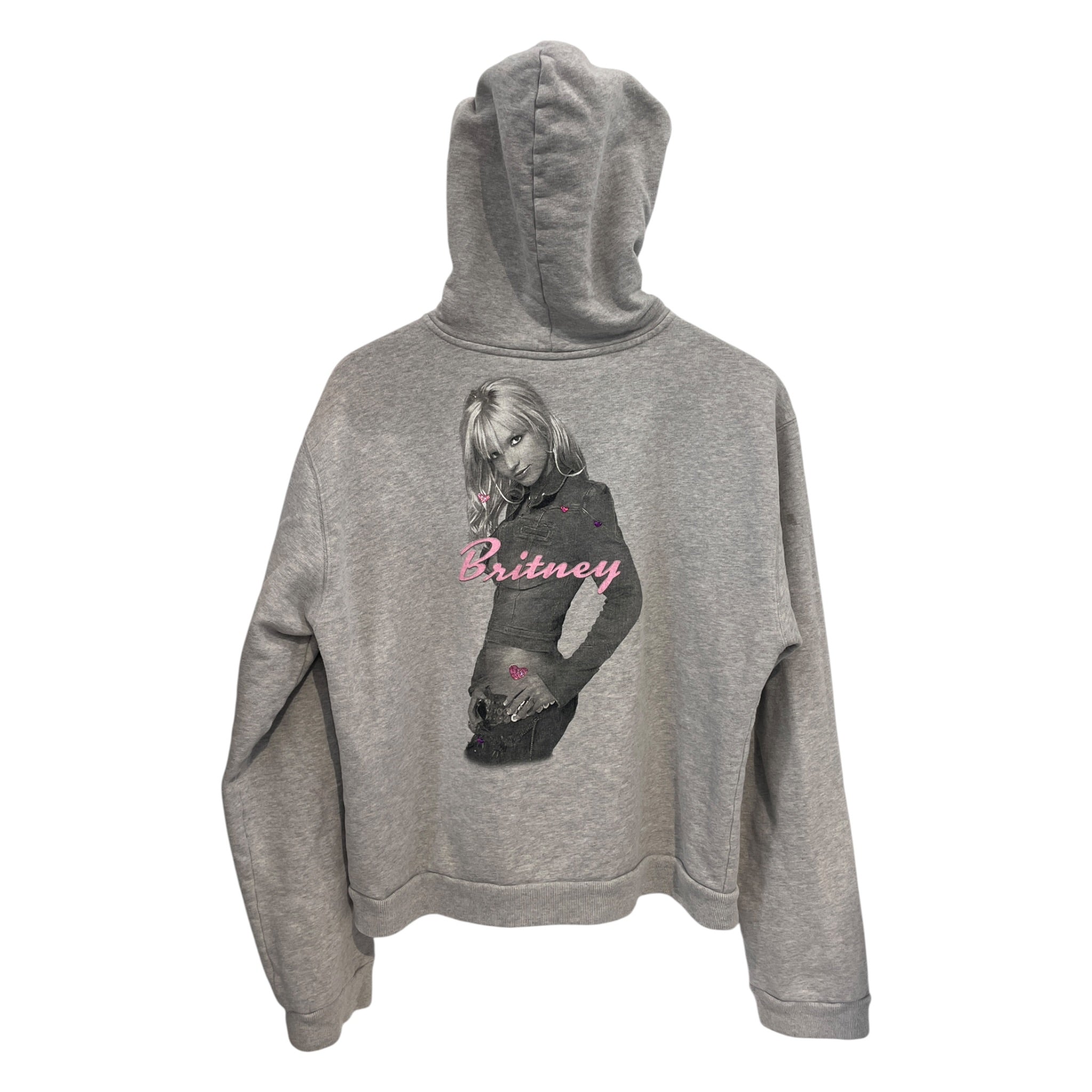 BALENCIAGA/Zip Up Hoodie/M/Cotton/GRY/BRITTANY SPEARS view 2