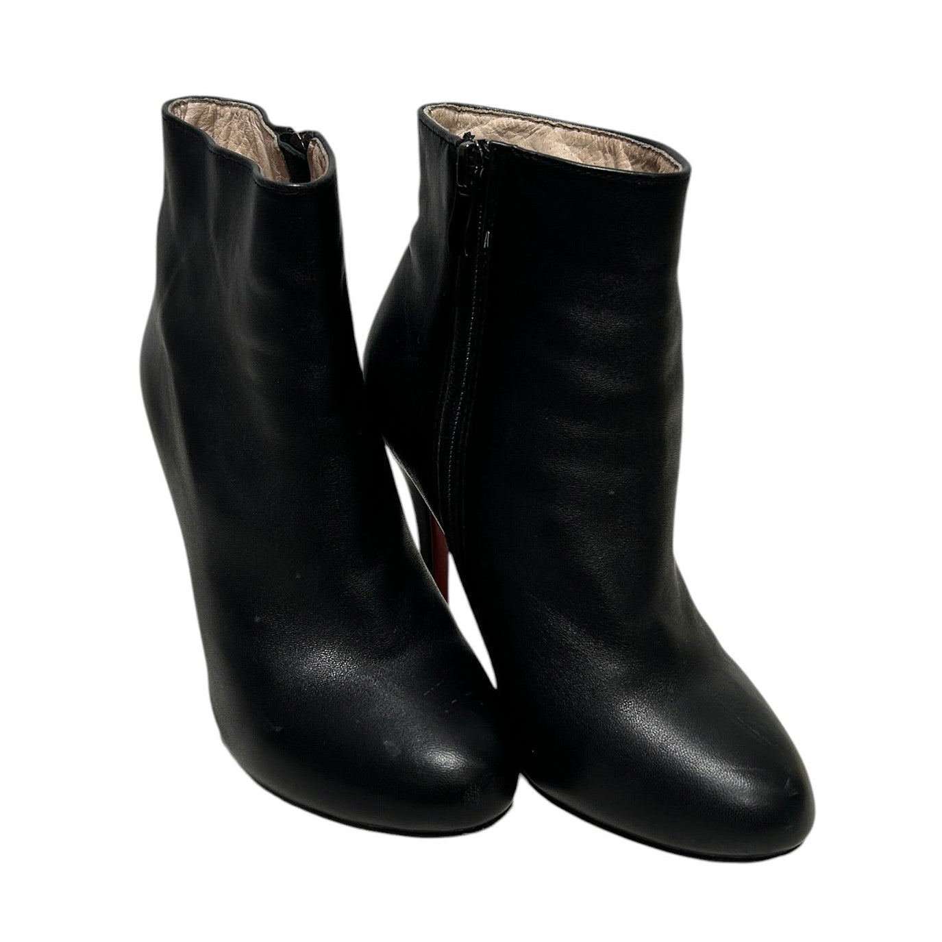 Christian Louboutin/Heels/EU 37/Leather/BLK/SO KATWE ROUNDED HEEL view 1