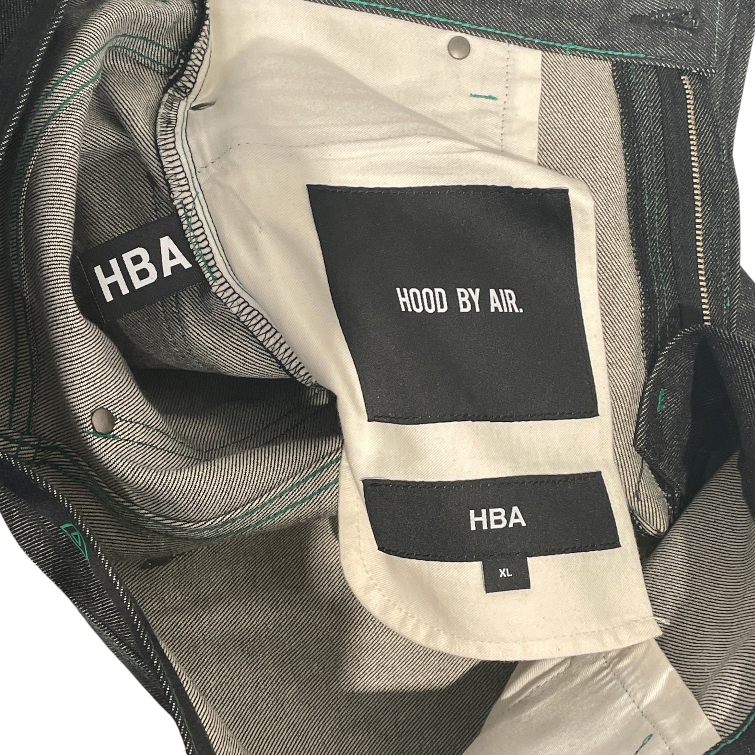 HOOD BY AIR./Pants/XL/Cotton/IDG/Graphic/H13A20-2069 LONG JEANS view 8