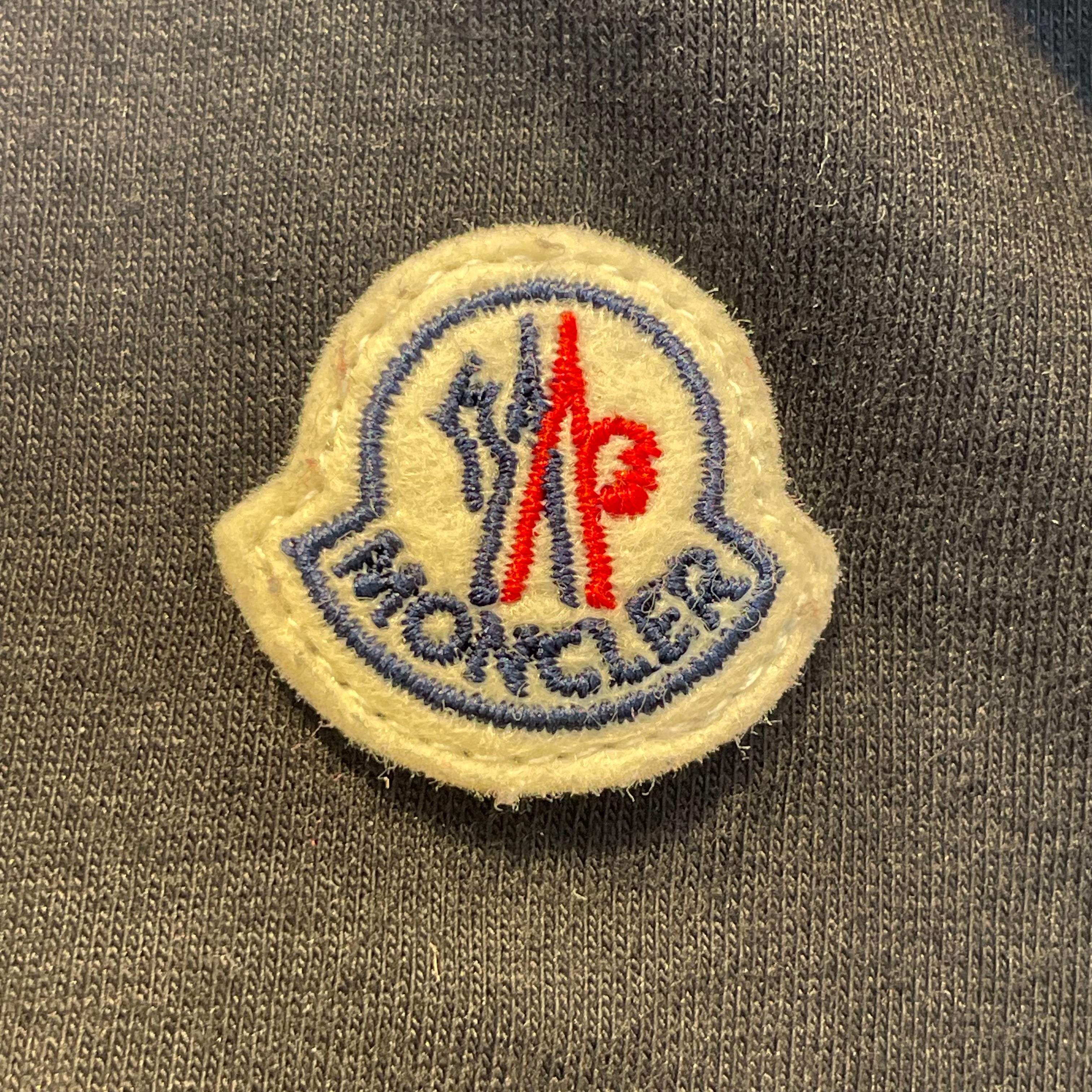MONCLER/T-Shirt/S/Cotton/BLK/plain black logo t shirt view 2