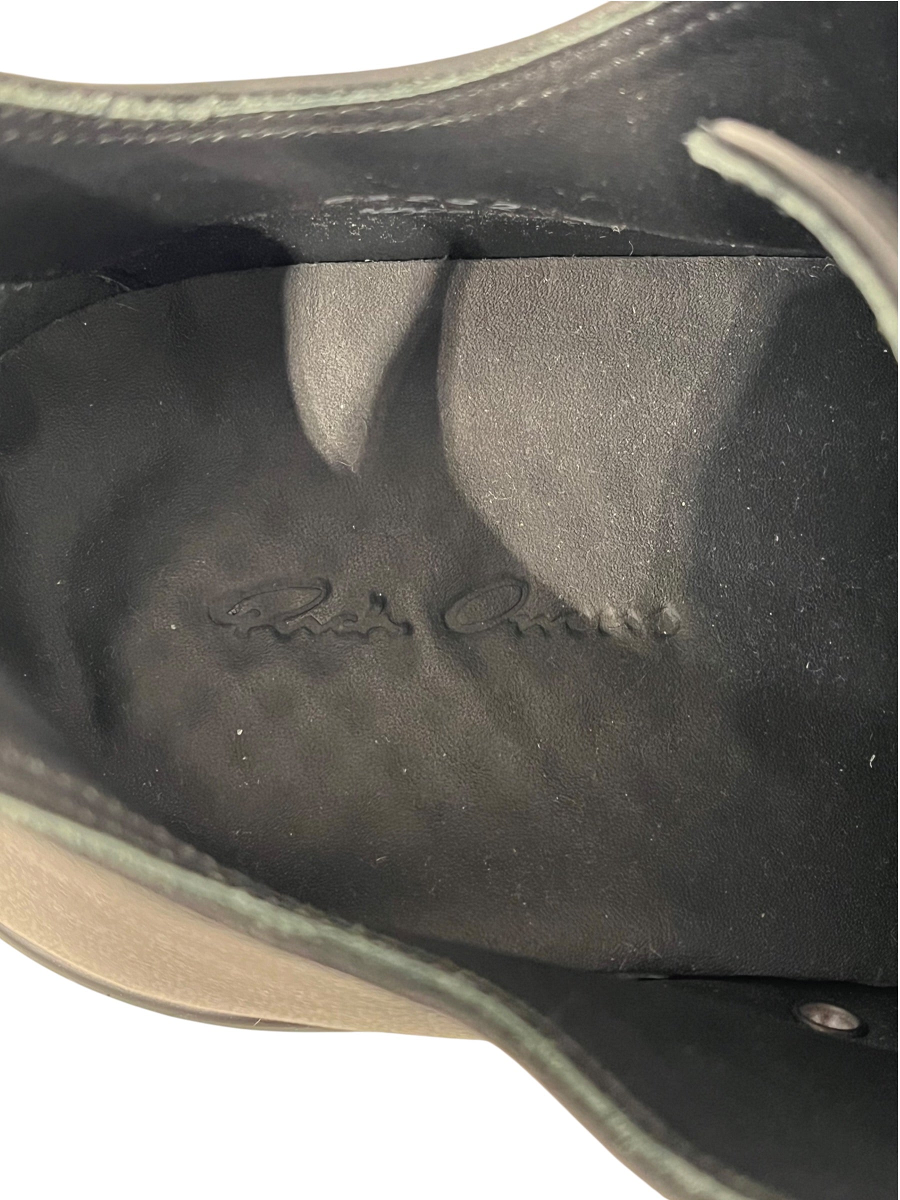 Rick Owens/Low-Sneakers/EU 43/Leather/BLK/JUMBO LACE RAMONE LOW view 4