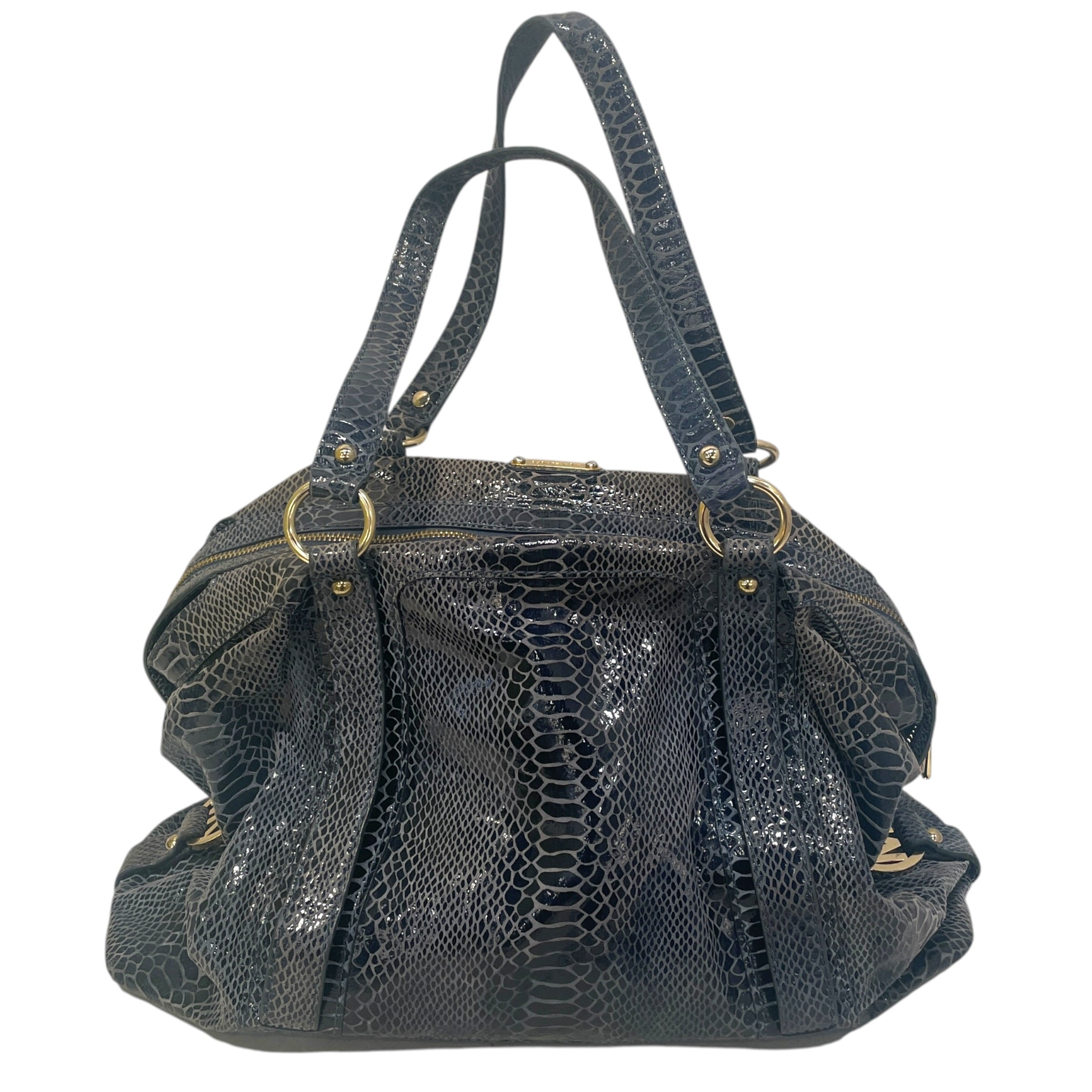 MICHAEL KORS/Bag/Animal Pattern/NVY/Python leather view 1