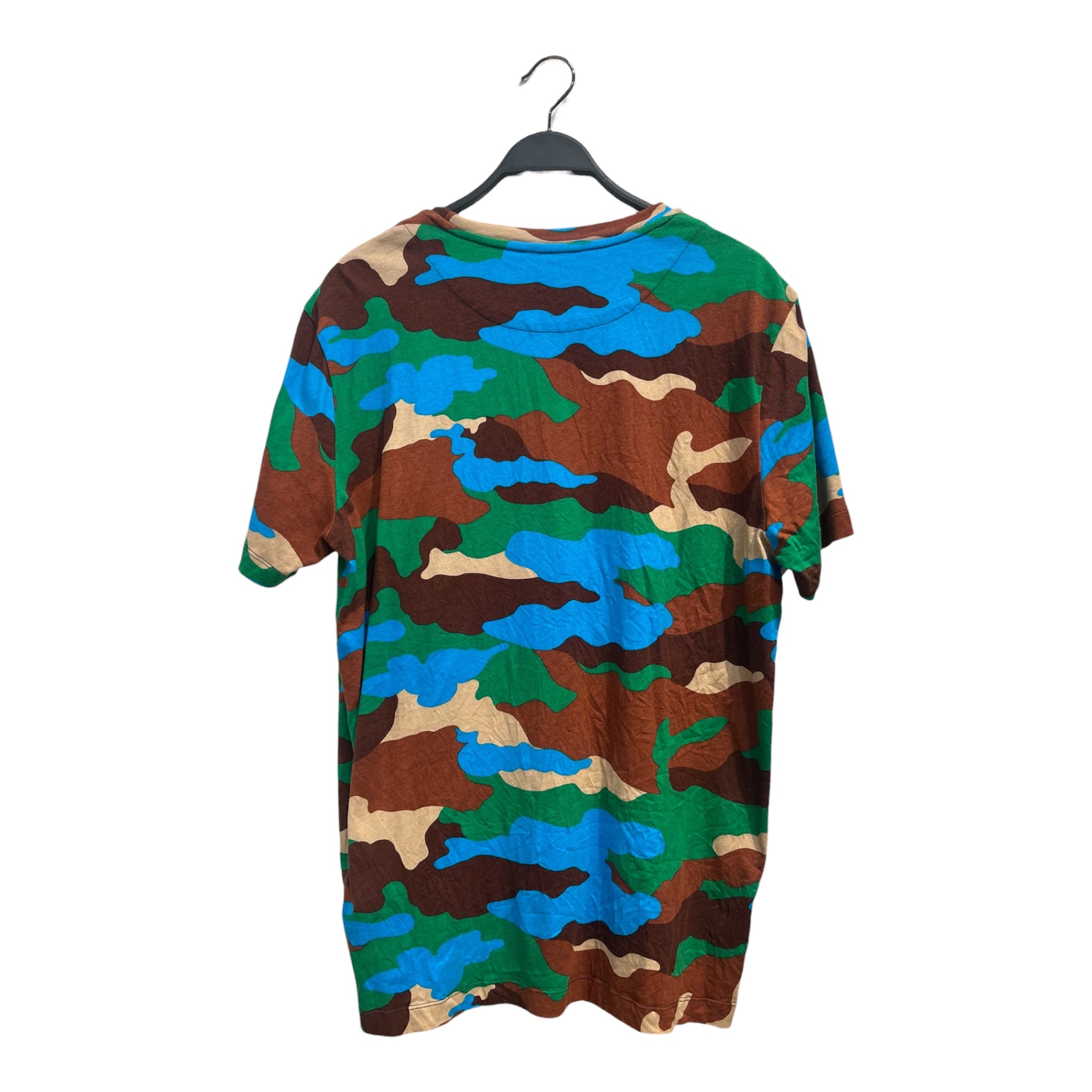 MONCLER/T-Shirt/XL/Cotton/MLT/Camouflage/BLUE GREEN CAMO view 2