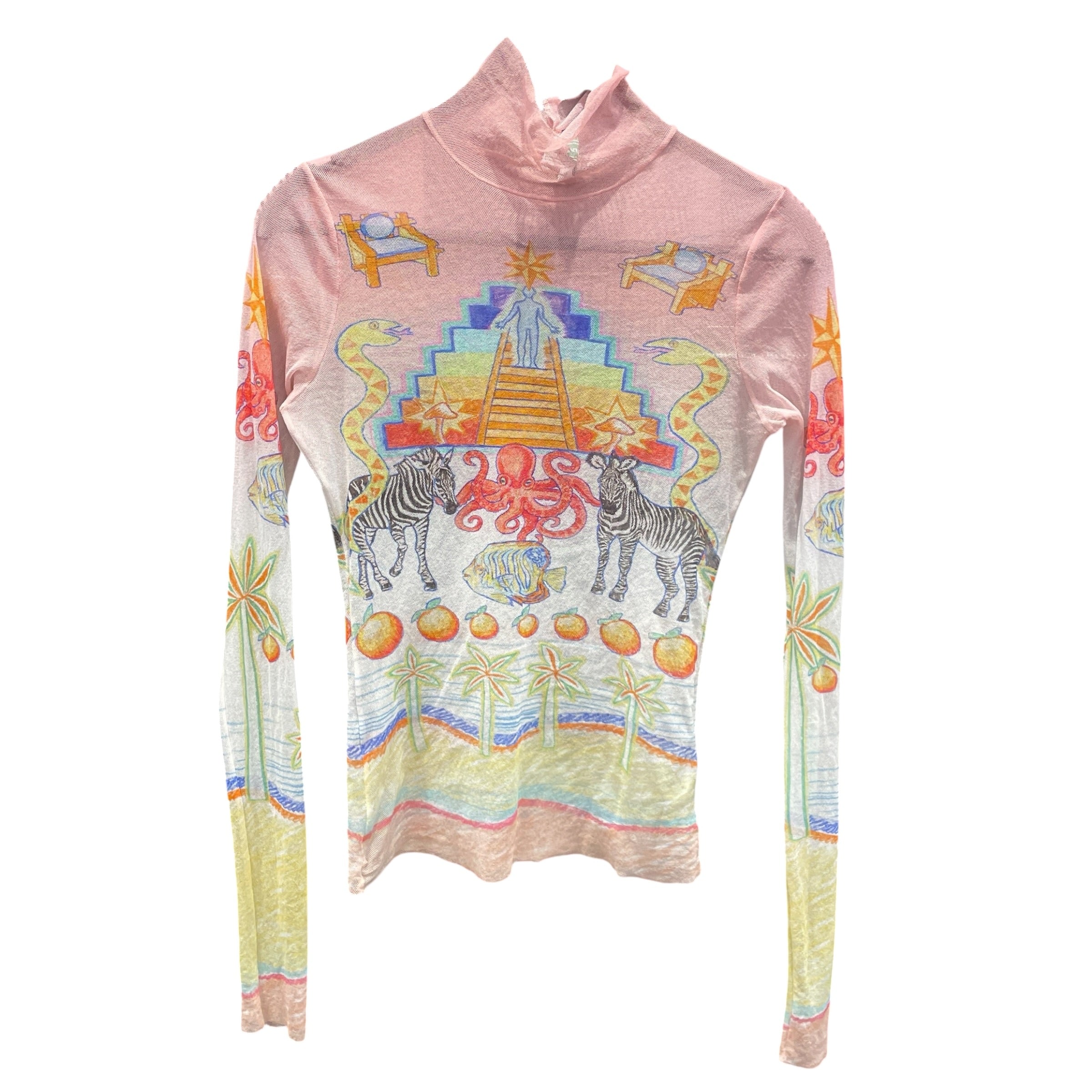 CASABLANCA/Blouse/XS/Graphic/MLT/casablanca LS view 1