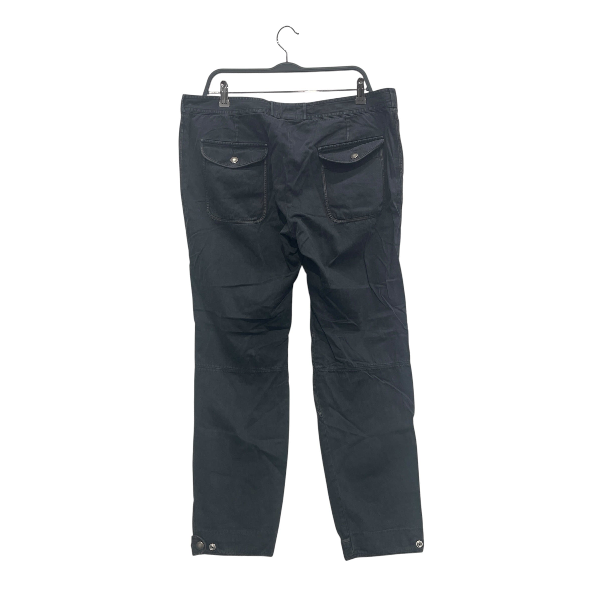 DRIES VAN NOTEN/Pants/54/Cotton/BLK/CIRCLE ZIPPER POCKETS view 2