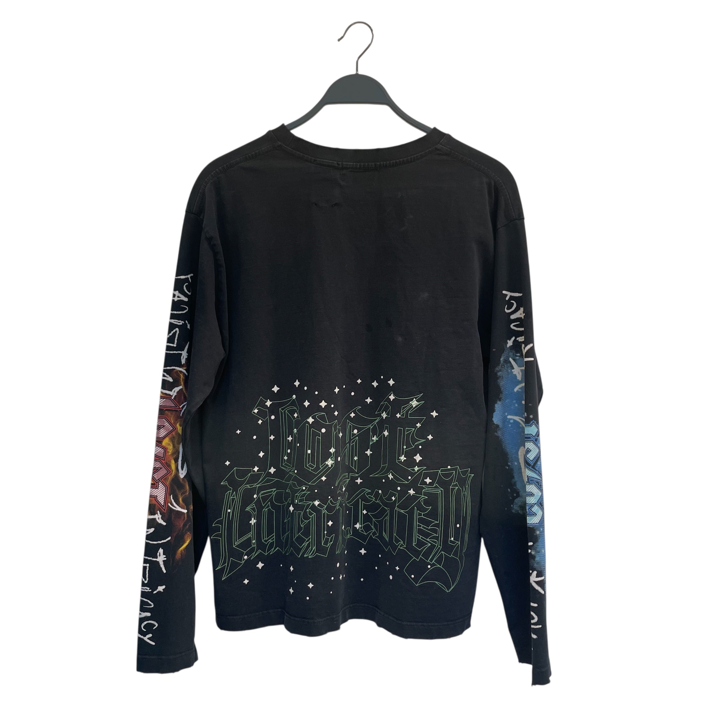 LOST INTRICACY/LS T-Shirt/L/Cotton/BLK/lost intricacy devil/angel view 2