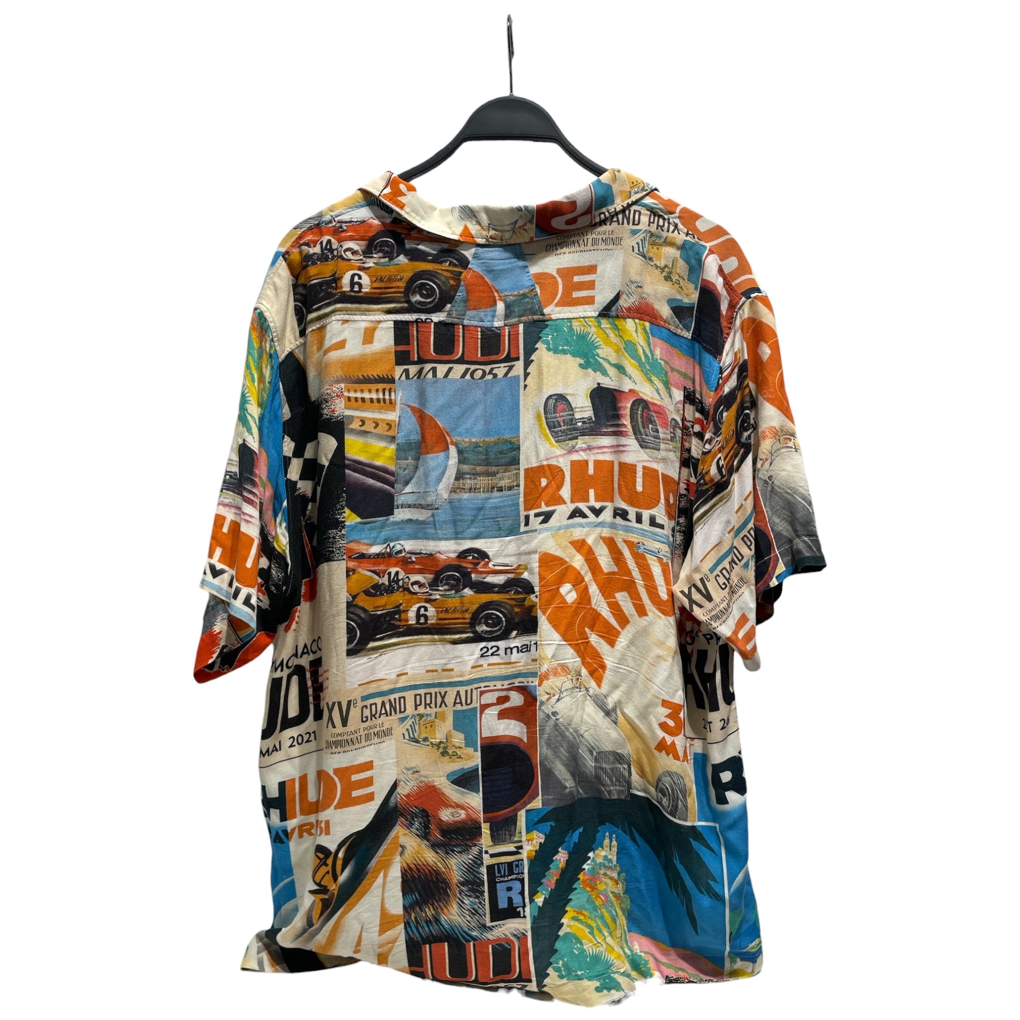 RHUDE/Hawaiian Shirt/XL/Rayon/MLT/All Over Print/ view 2