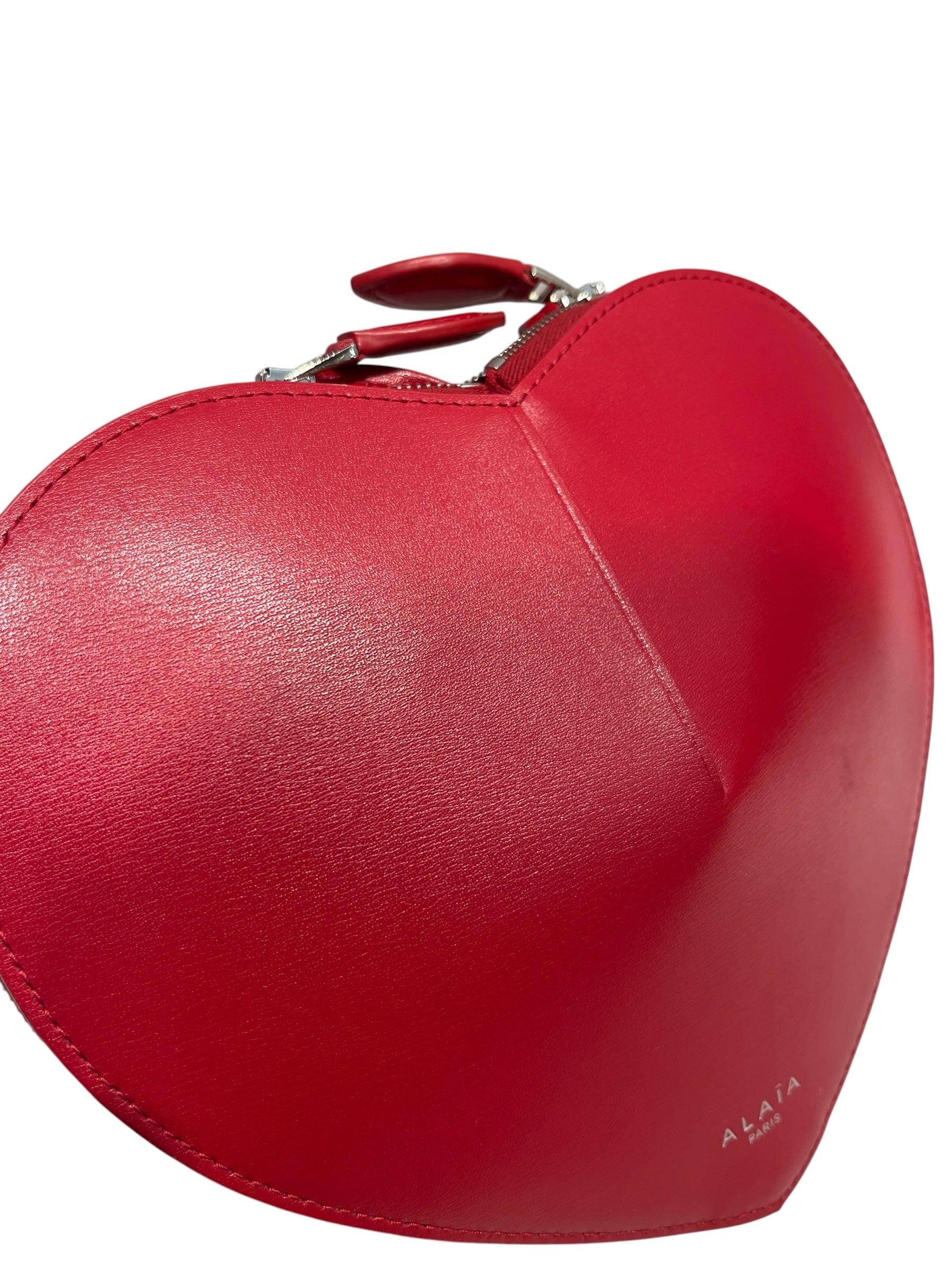 ALAIA/Cross Body Bag/S/Leather/RED/HEARTSHAPED view 7