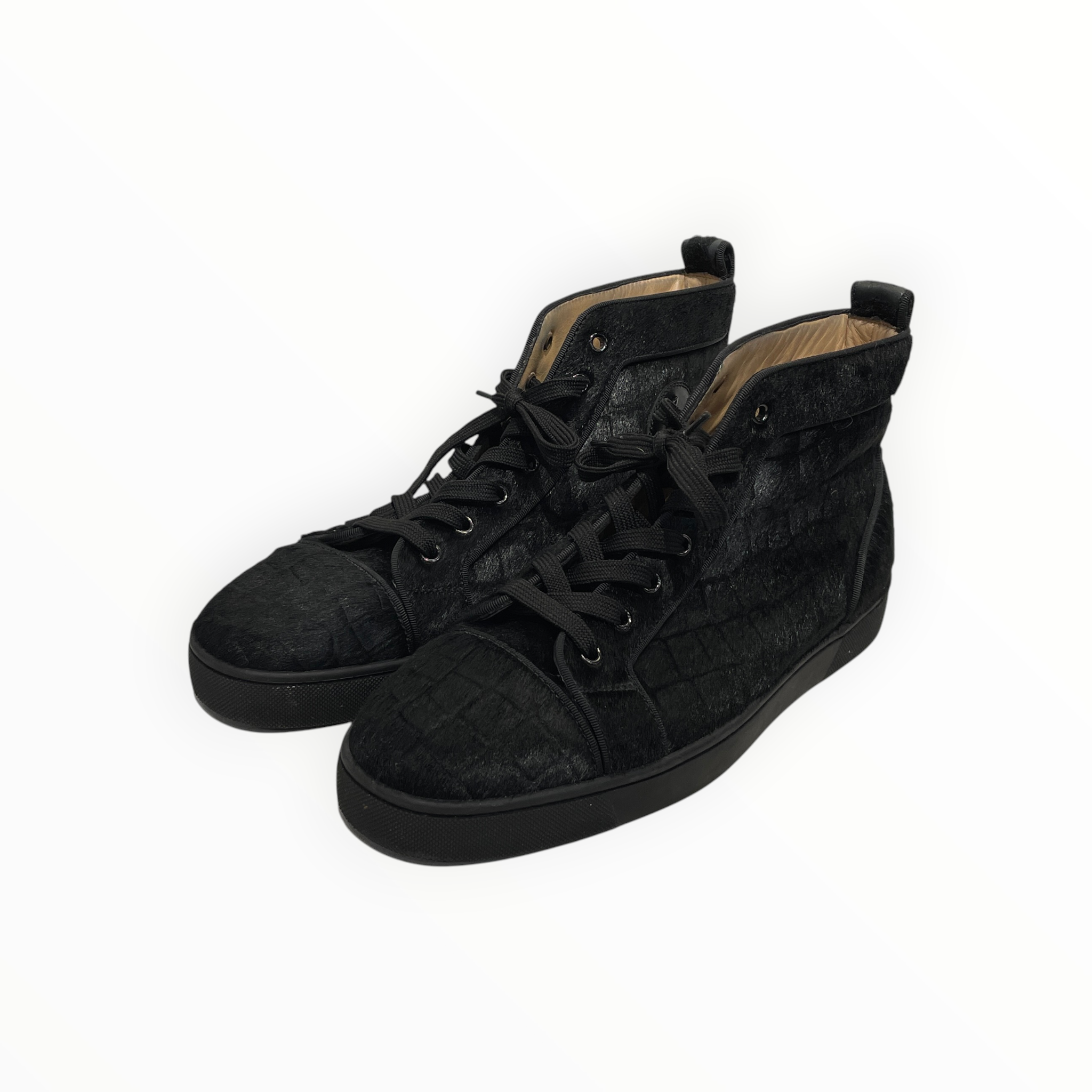 Christian Louboutin/Hi-Sneakers/EU 43.5/Acrylic/BLK/ view 1