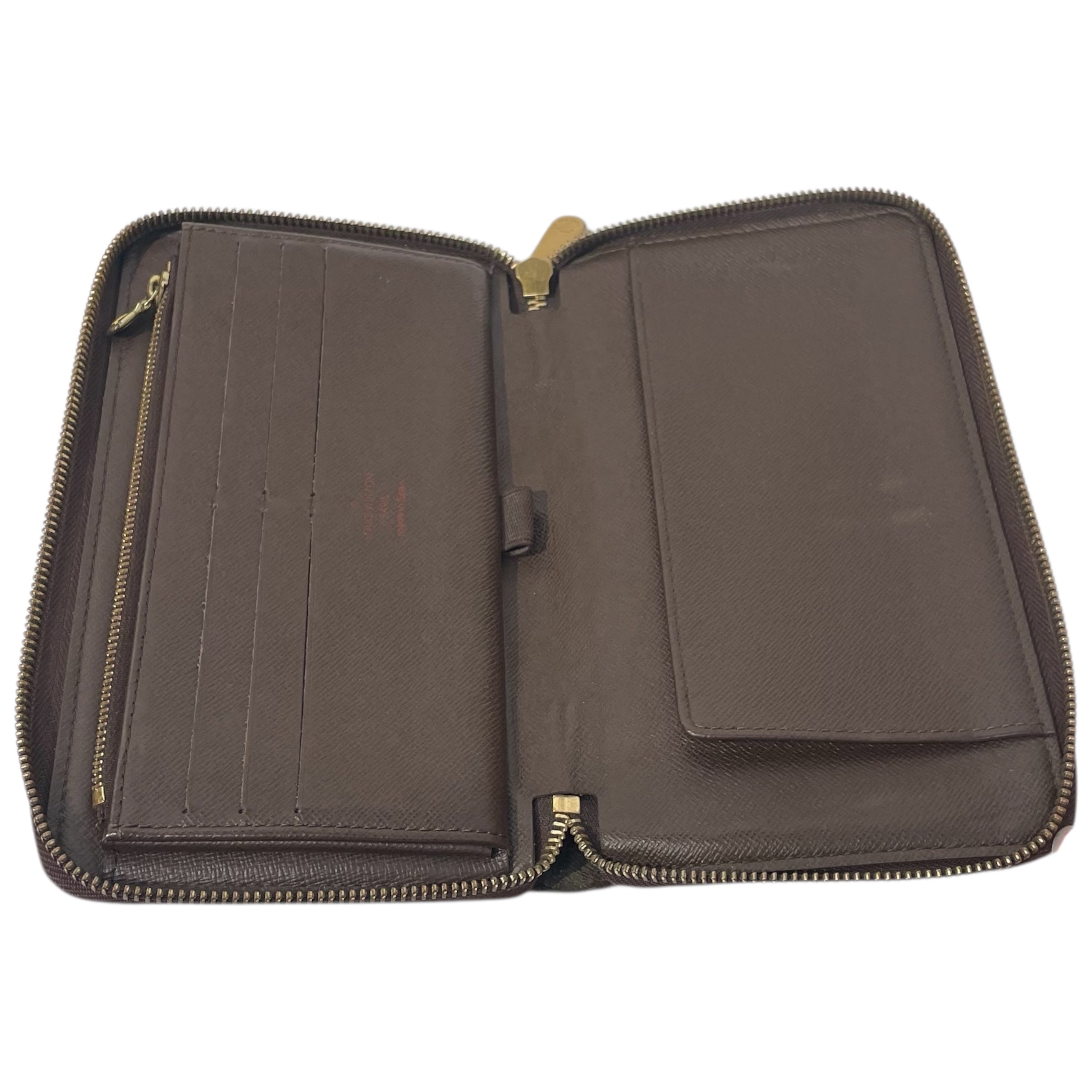 LOUIS VUITTON/Long Wallet/Plaid/BRW/DAMIER ZIP WALLET NEW view 4