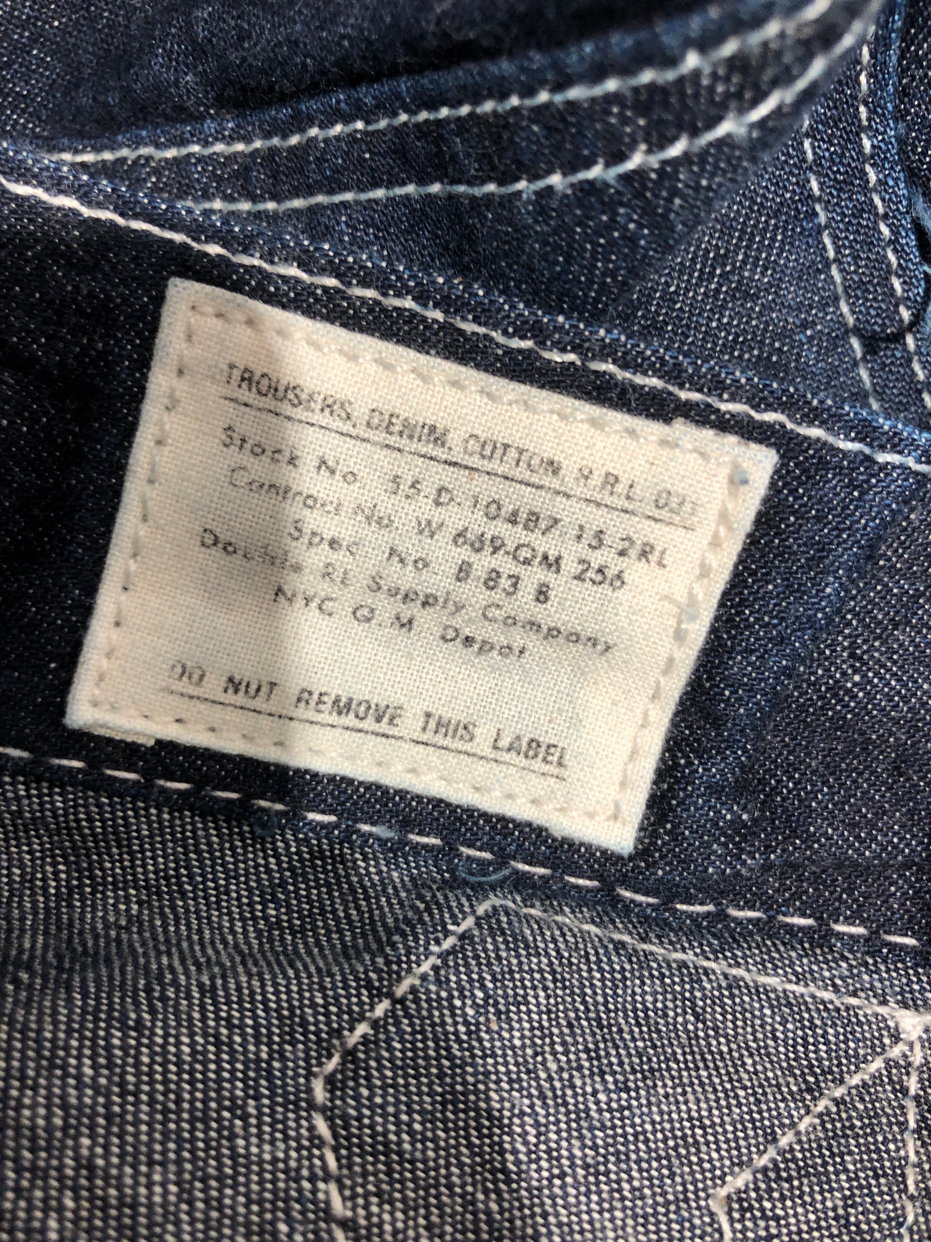 RRL/Pants/31/Cotton/NVY/buckle back eep pockets dark view 3