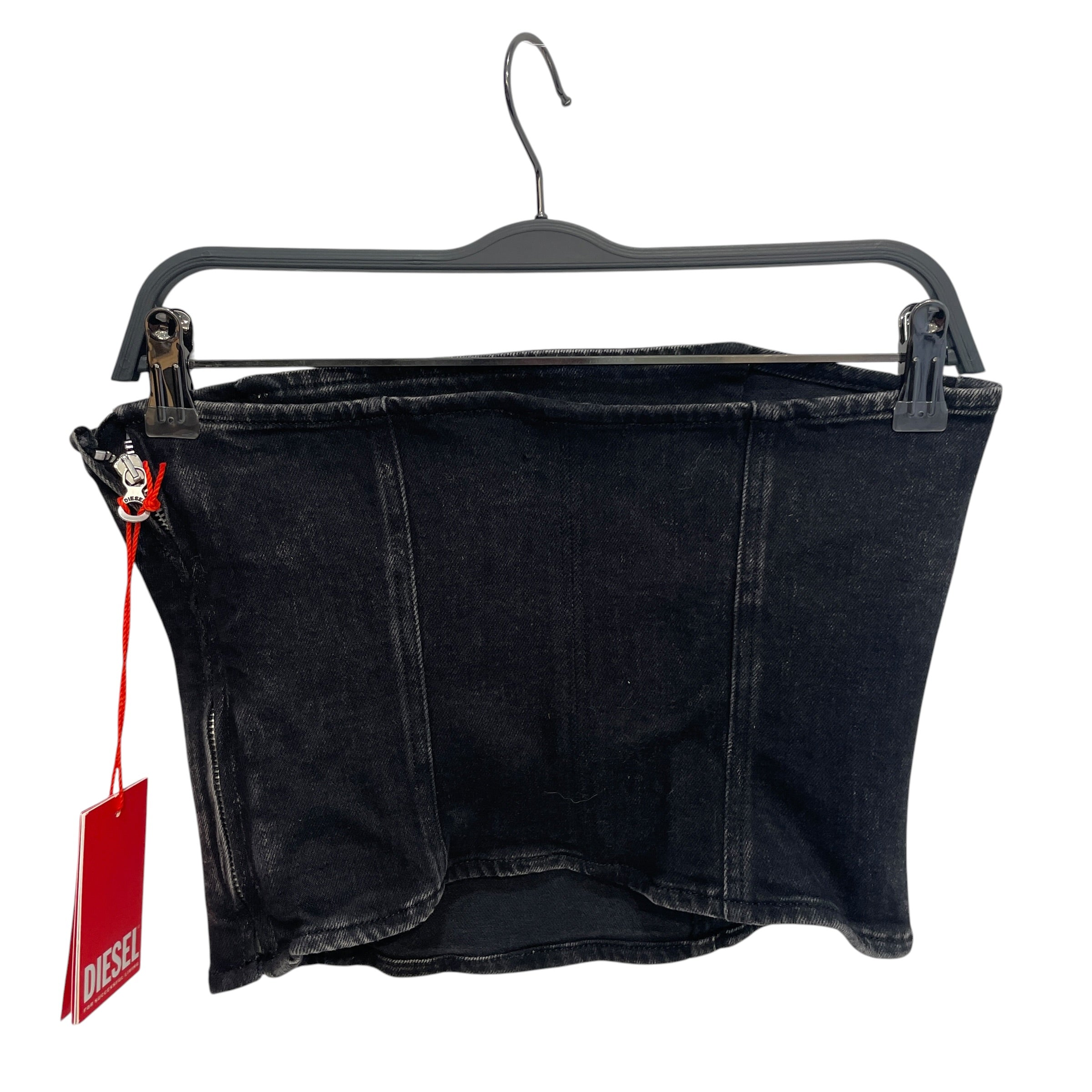 DIESEL/Cut & Sew/M/Cotton/BLK/De-Ville Denim Tube Top view 2