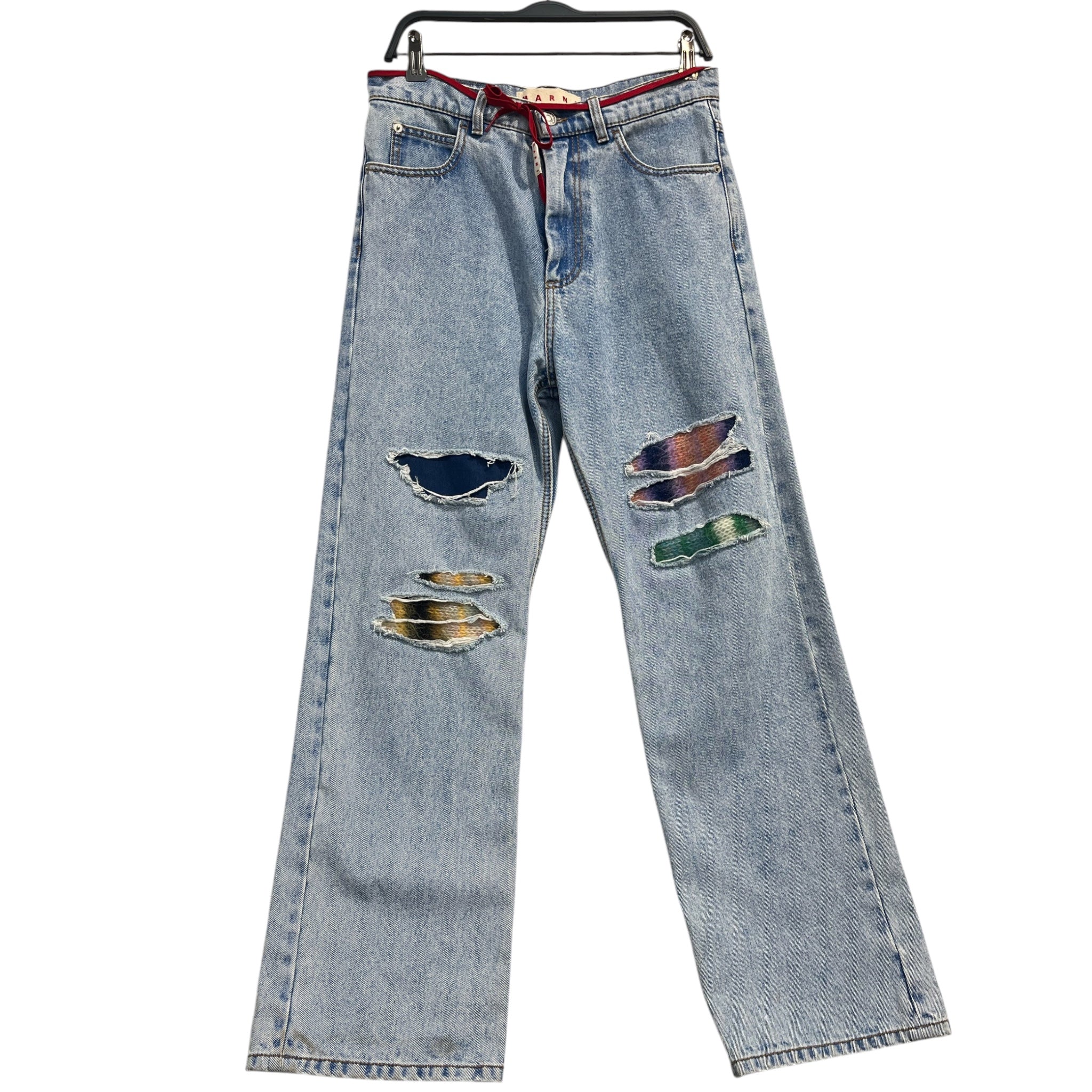 MARNI/Pants/30/Cotton/BLU/mohair knees view 1