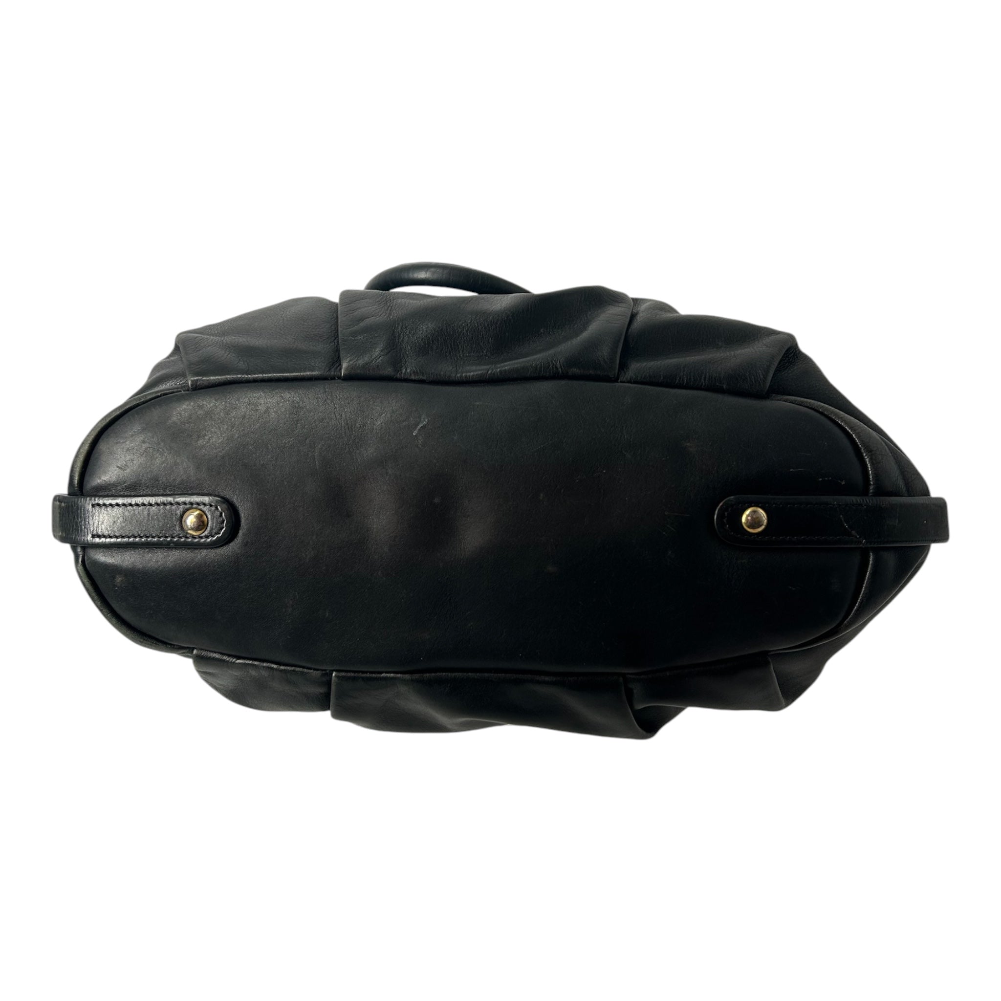 PRADA/Bag/BLK/CALFSKIN VITELLO GATHERED BAG view 5