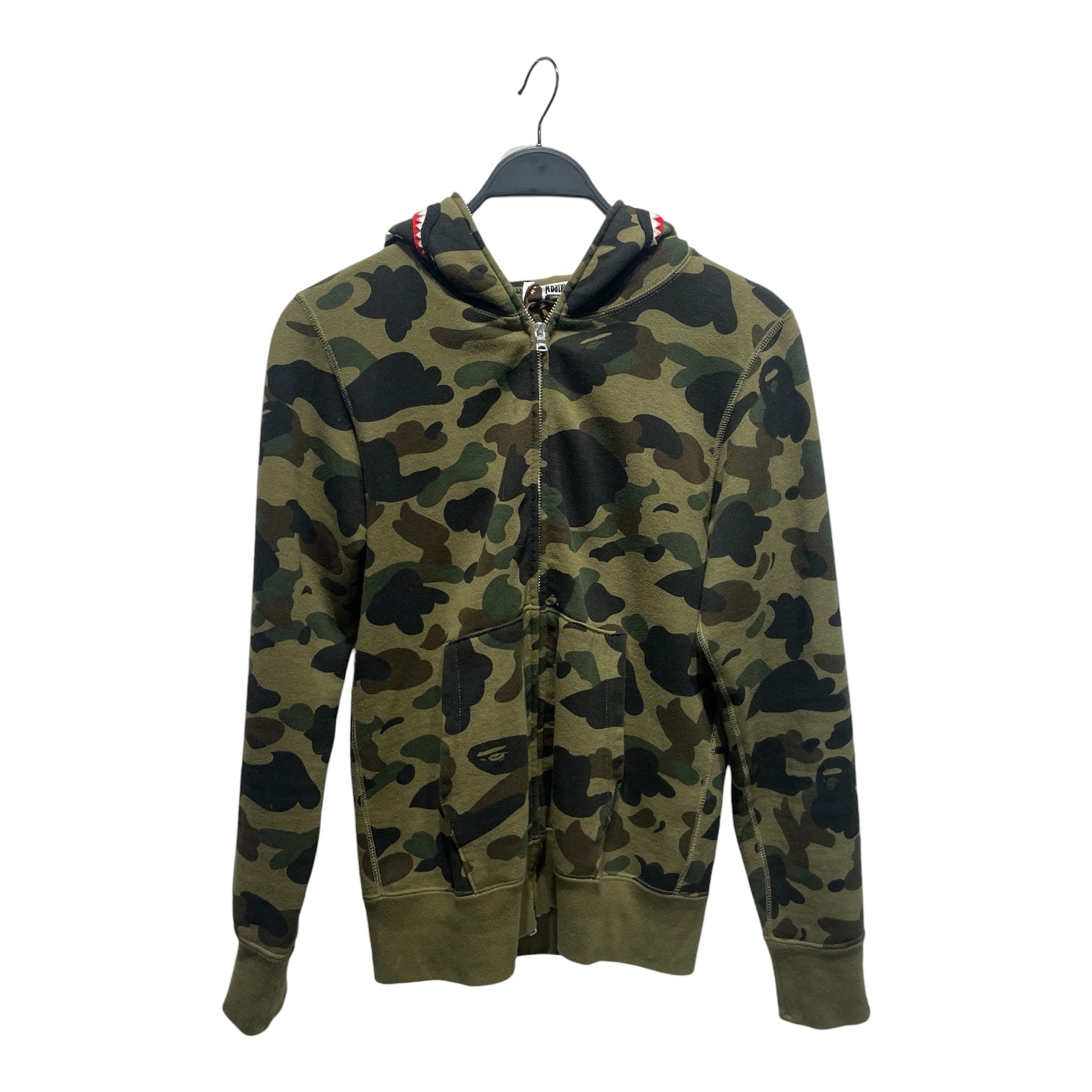 A BATHING APE/Zip Up Hoodie/S/Camouflage/Cotton/MLT/ view 1