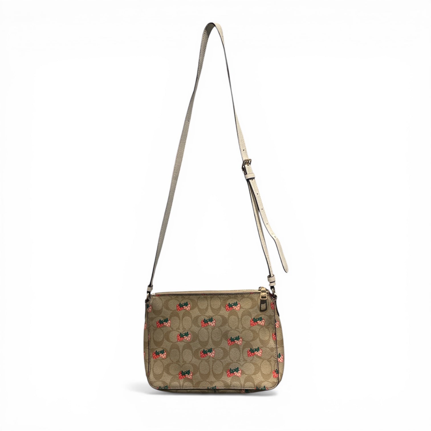 COACH/Bag/Monogram/Leather/BEG/Strawberry Crossbody Bag view 2