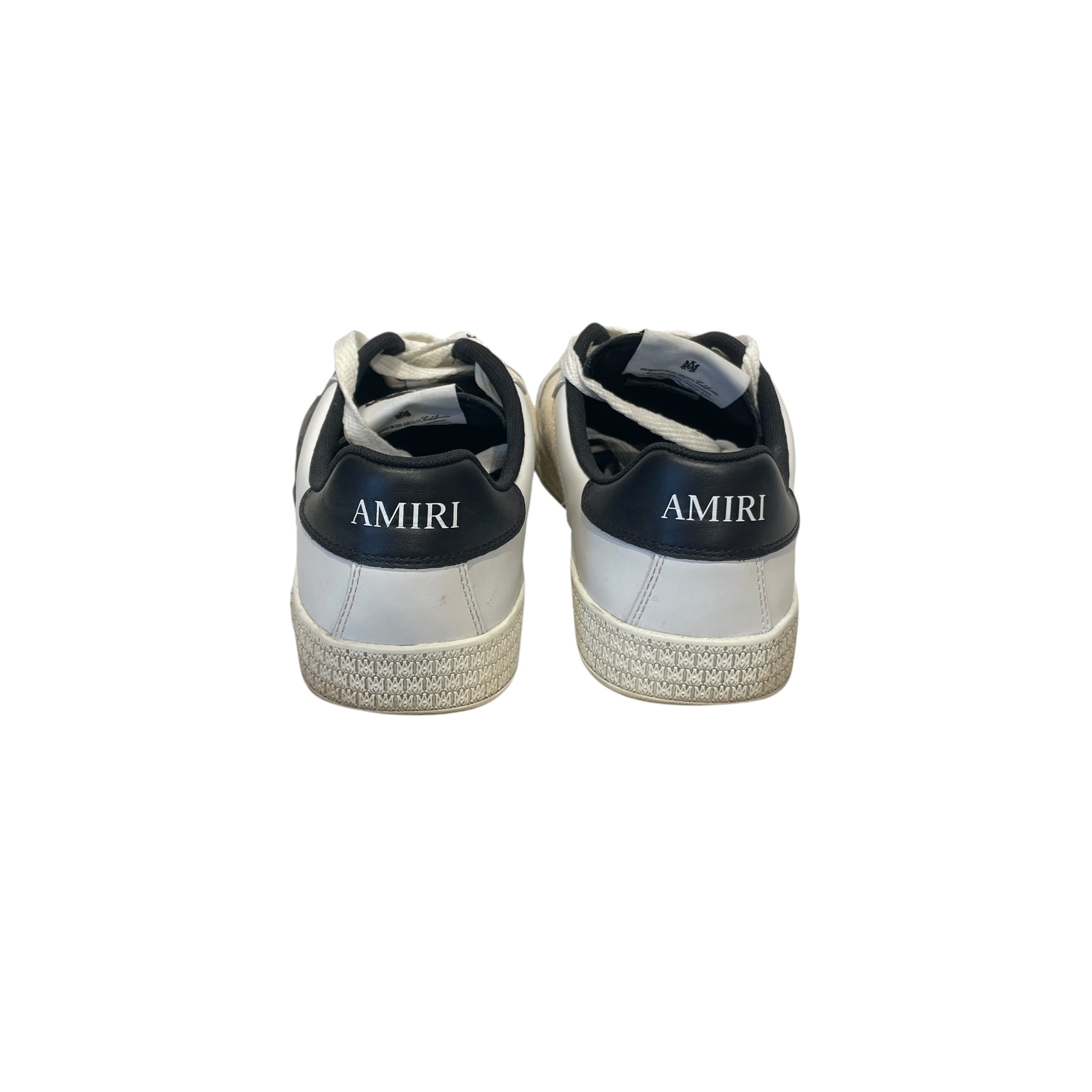 AMIRI/Low-Sneakers/US 12/Leather/WHT/PACIFIC LOW BLACK STARS view 4
