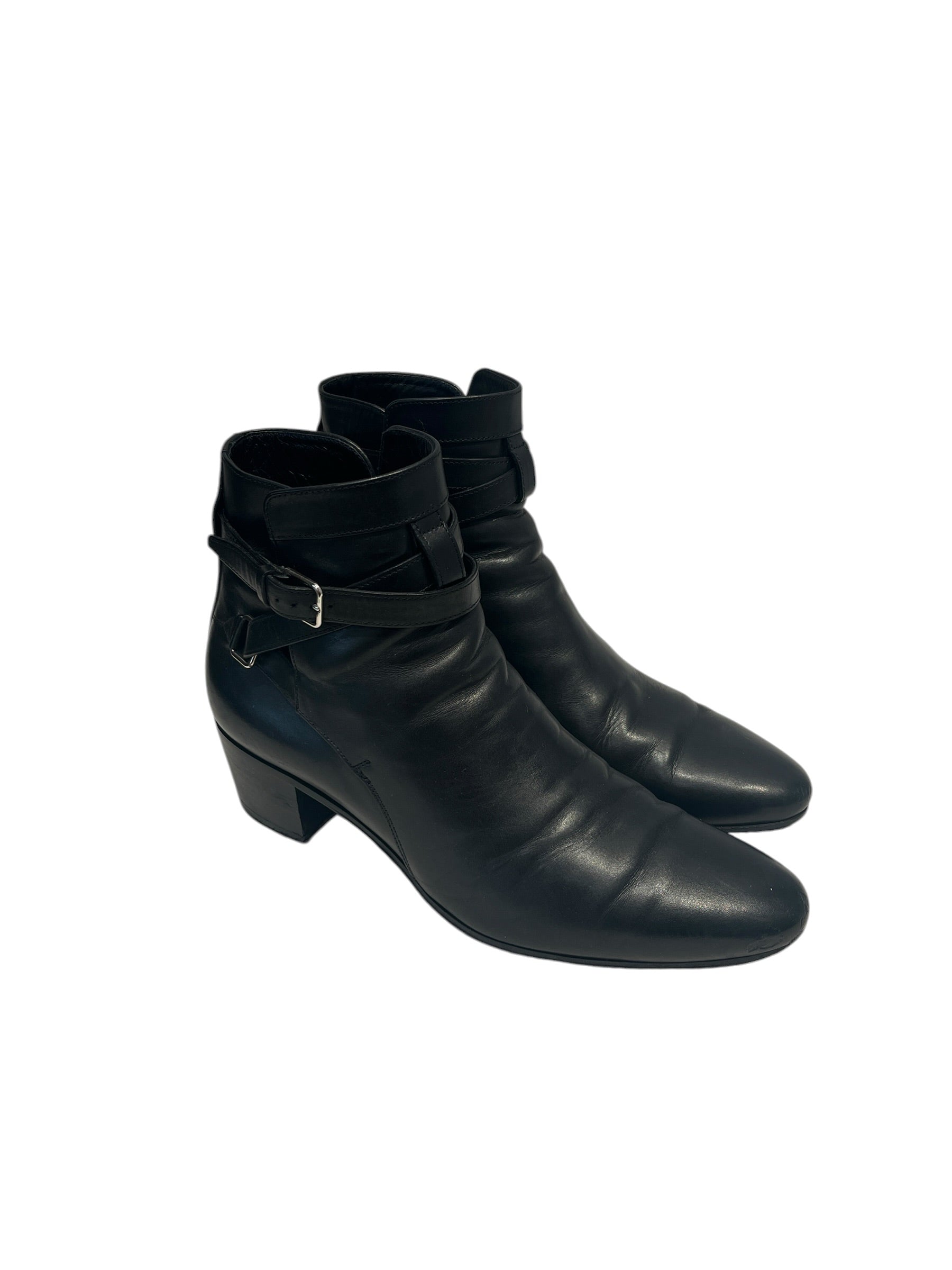 SAINT LAURENT/Boots/EU 40/Leather/BLK/ view 1