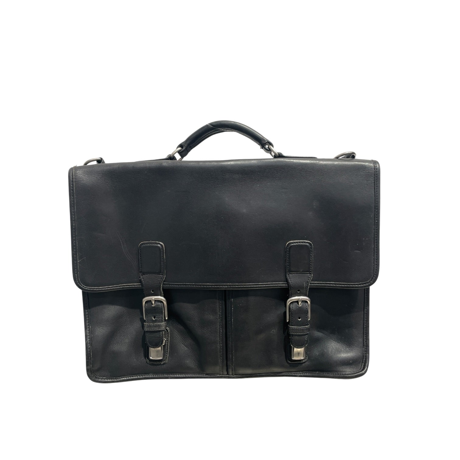 COACH/Briefcase/Leather/BLK/VTG view 1