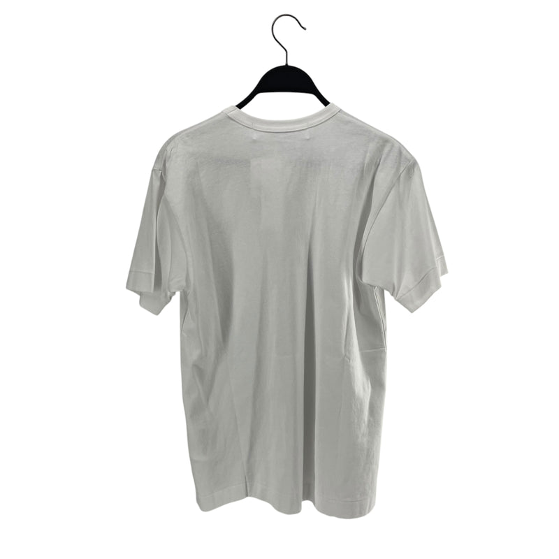 PLAY COMME des GARCONS/T-Shirt/S/Cotton/WHT/MINI GOLD HEART
