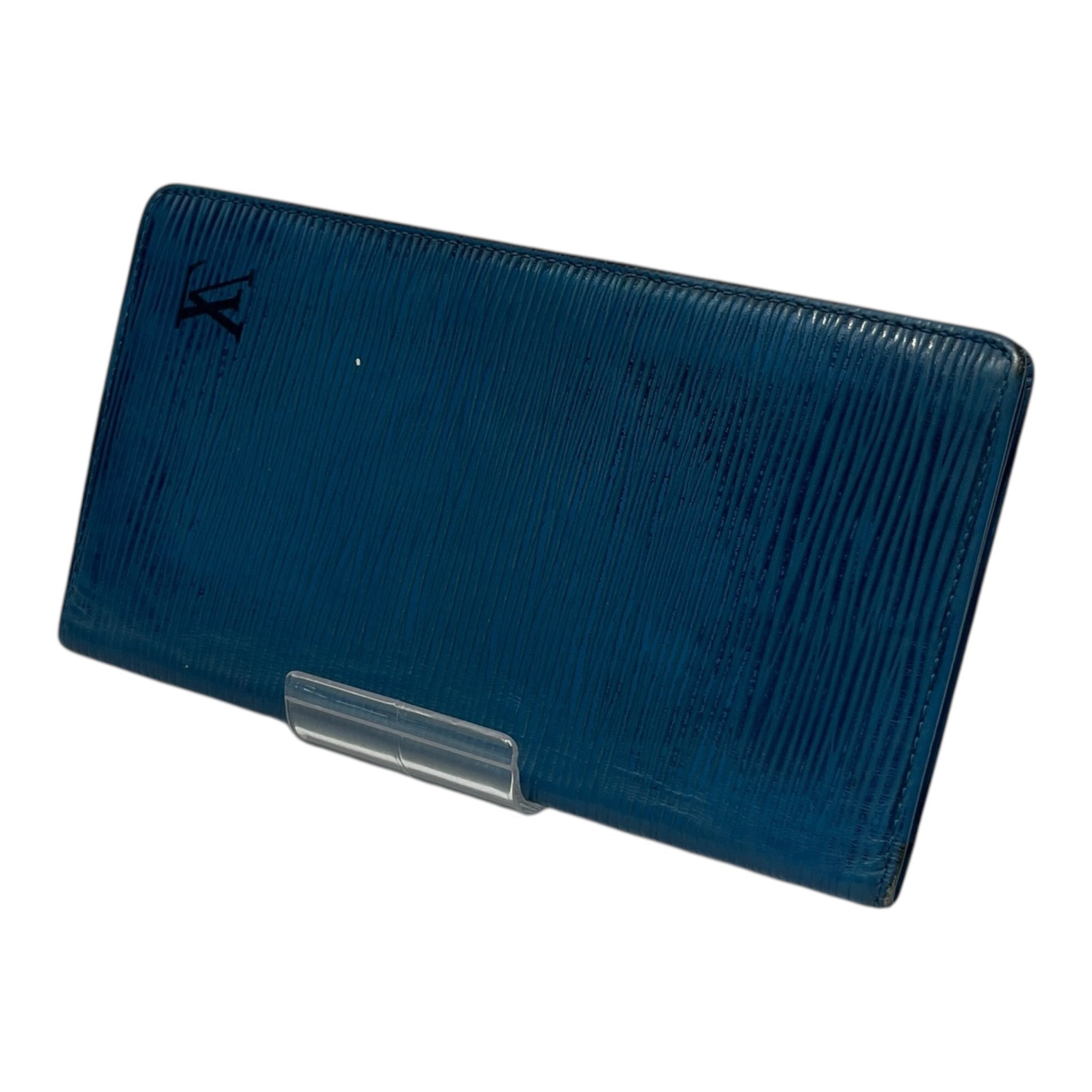 LOUIS VUITTON/Long Wallet/L/Leather/BLU/epi leather blue view 1