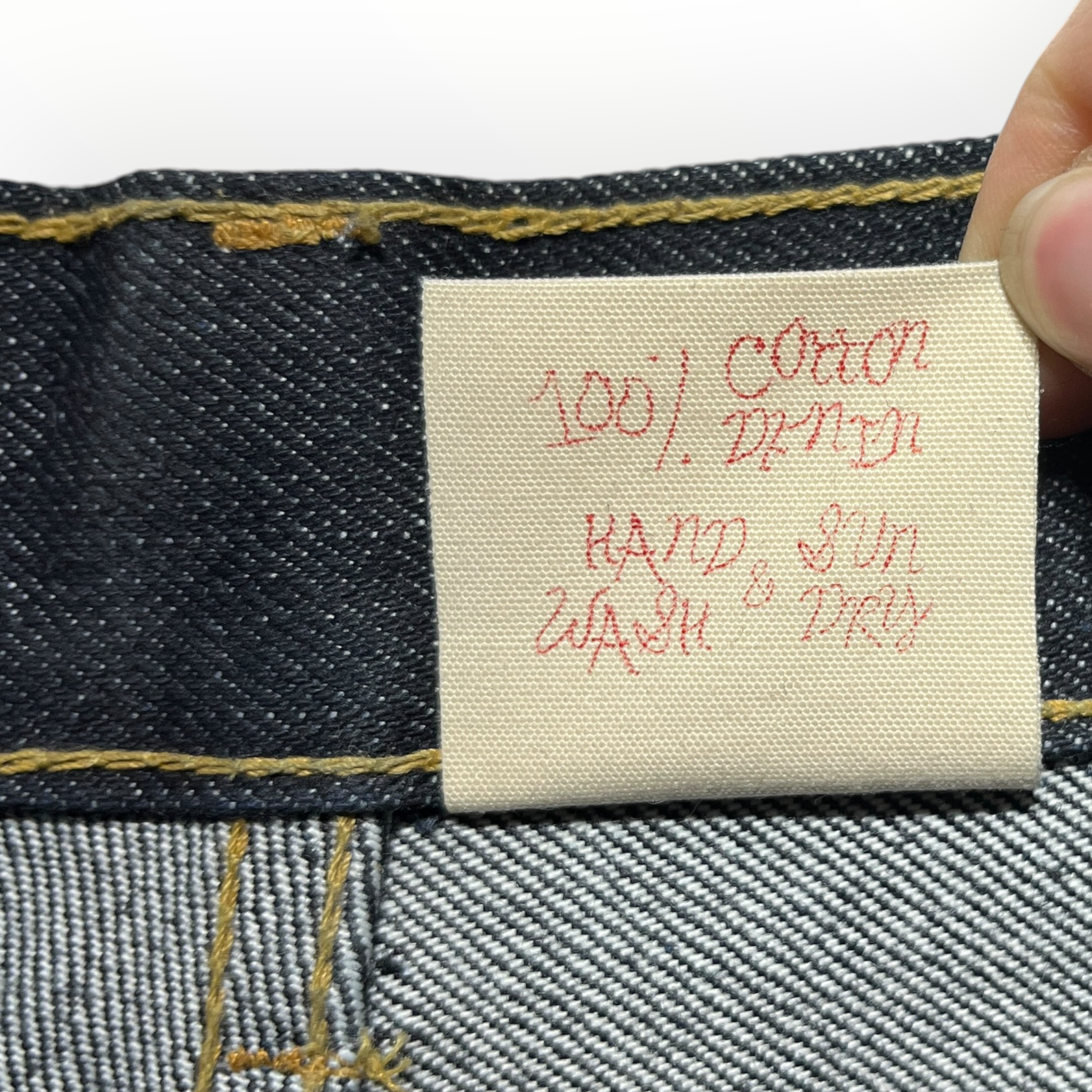 yuremane/Straight Pants/1/Denim/NVY/big boy view 6