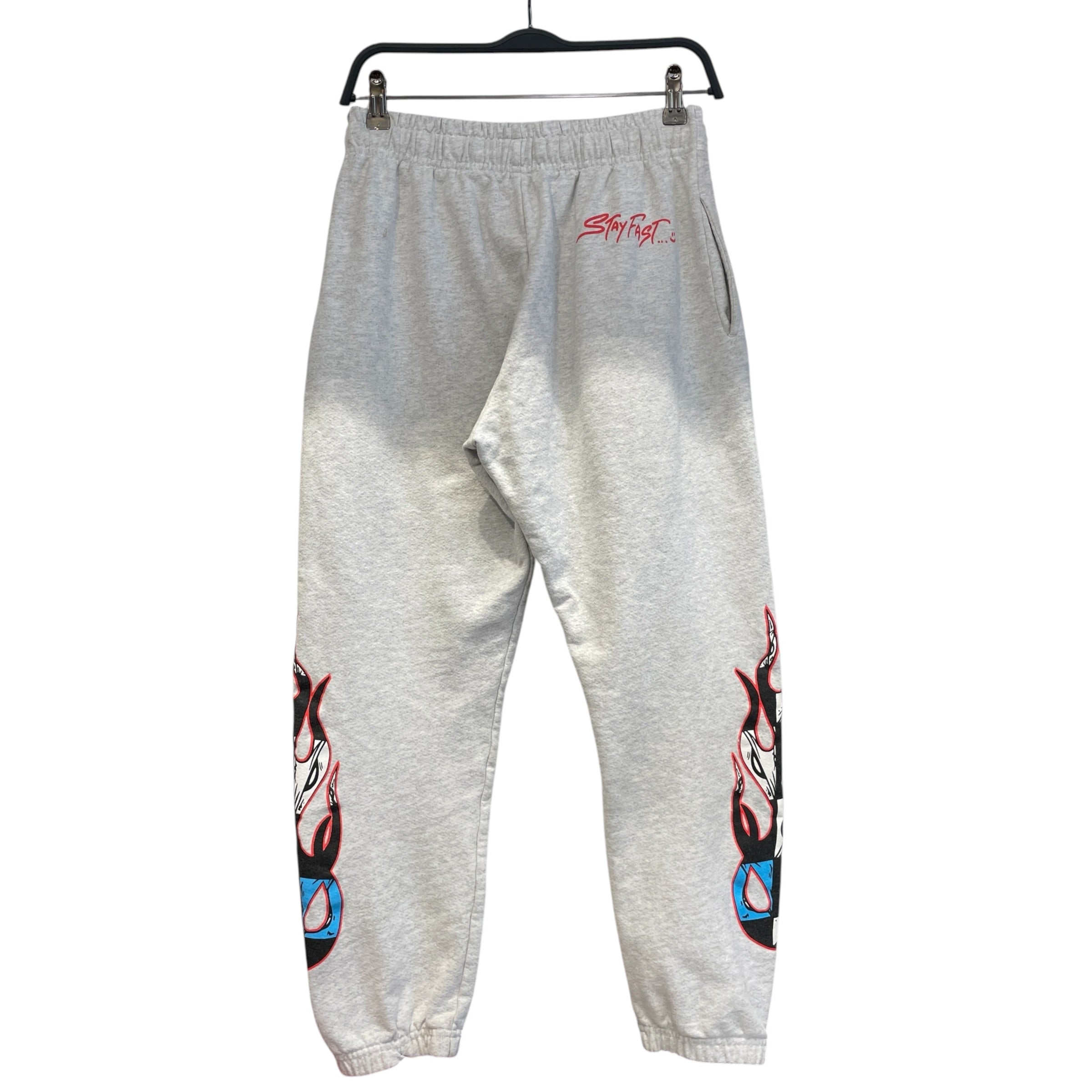 CHROME HEARTS/Pants/M/Cotton/GRY/Graphic/STAY FAST ON BACK view 2
