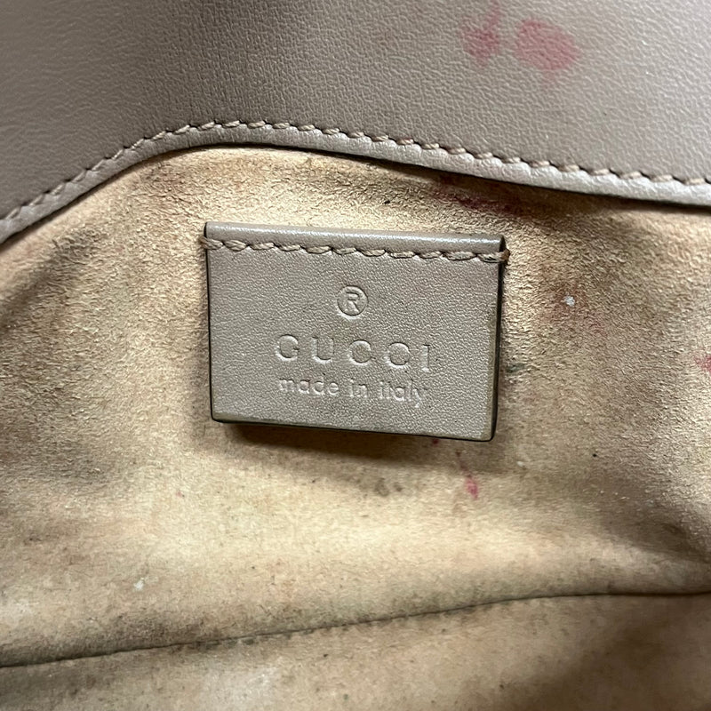 GUCCI/Cross Body Bag/OS/Leather/BEG/Marmont Super Mini