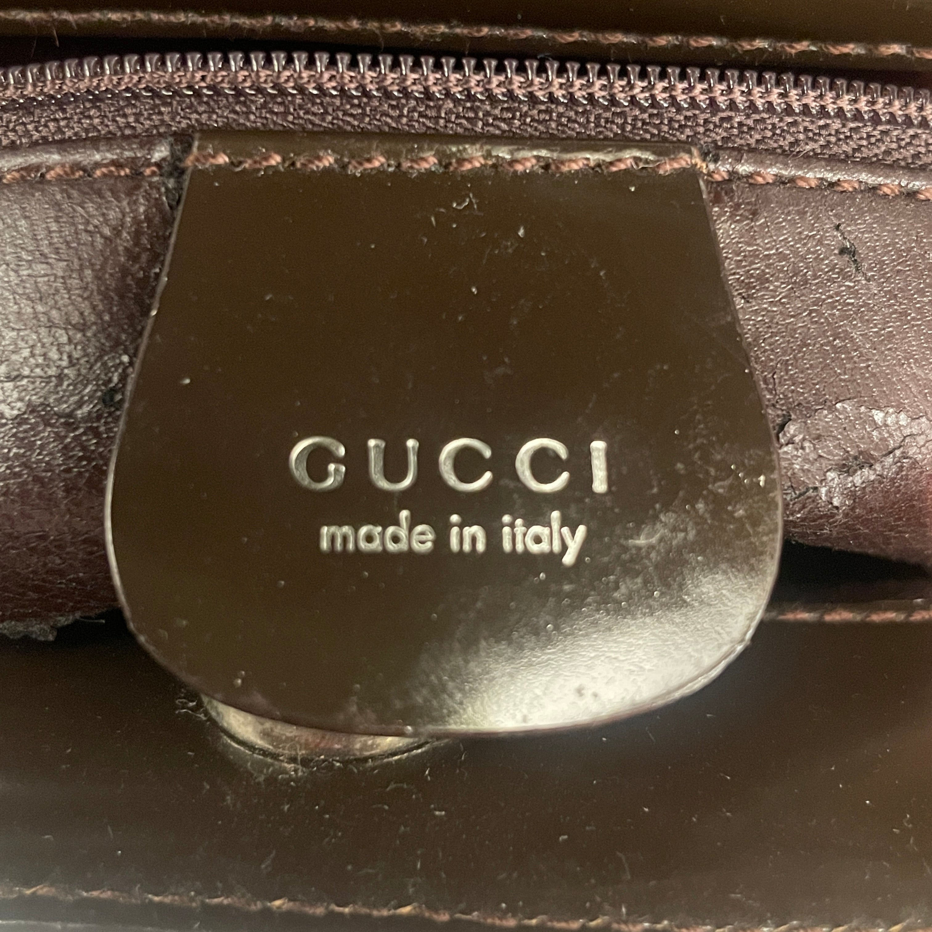 GUCCI/Tote Bag/Faux Leather/BRW/G TOP HANDLE TOTE BAG view 4