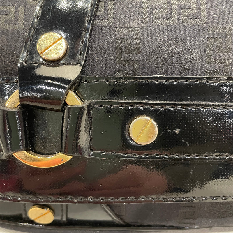VERSACE/Cross Body Bag/Monogram/BLK/