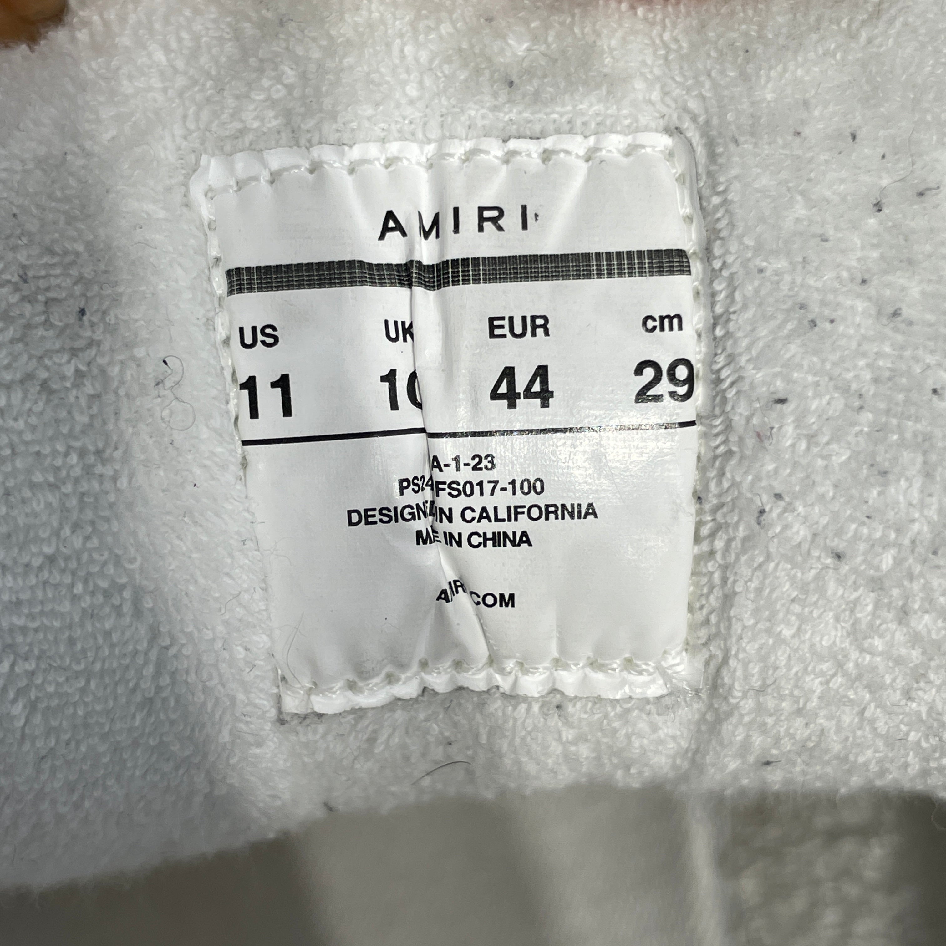 AMIRI/Low-Sneakers/US 11/WHT/U-Tip/ view 3