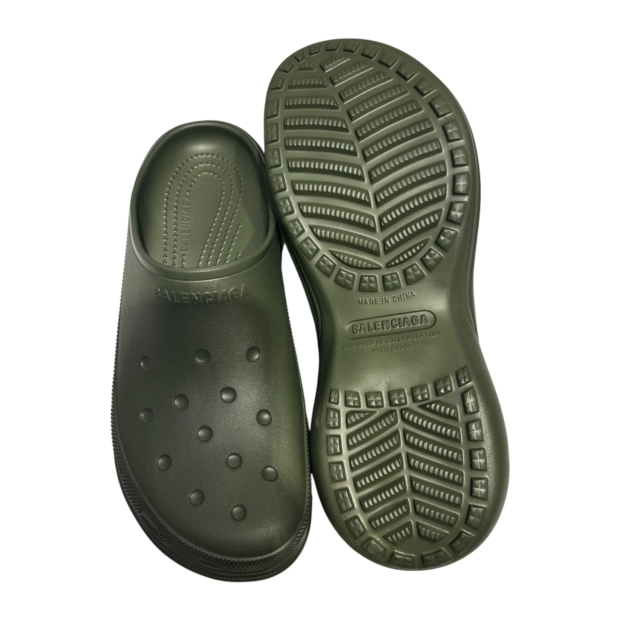 BALENCIAGA/Shoes/EU 42/GRN/CROC SLIP ON view 4