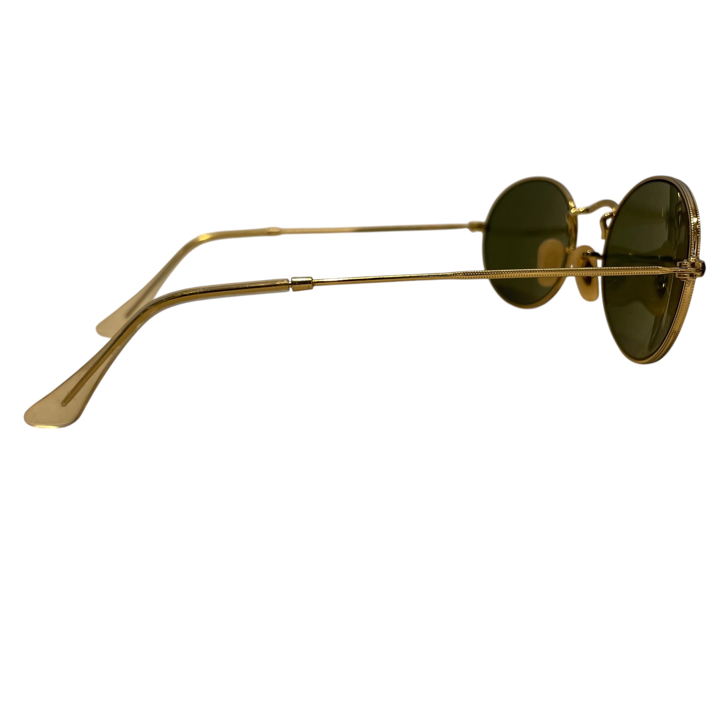 Ray-Ban/Sunglasses/Metal/GLD/L's/round metal/gld frame view 3