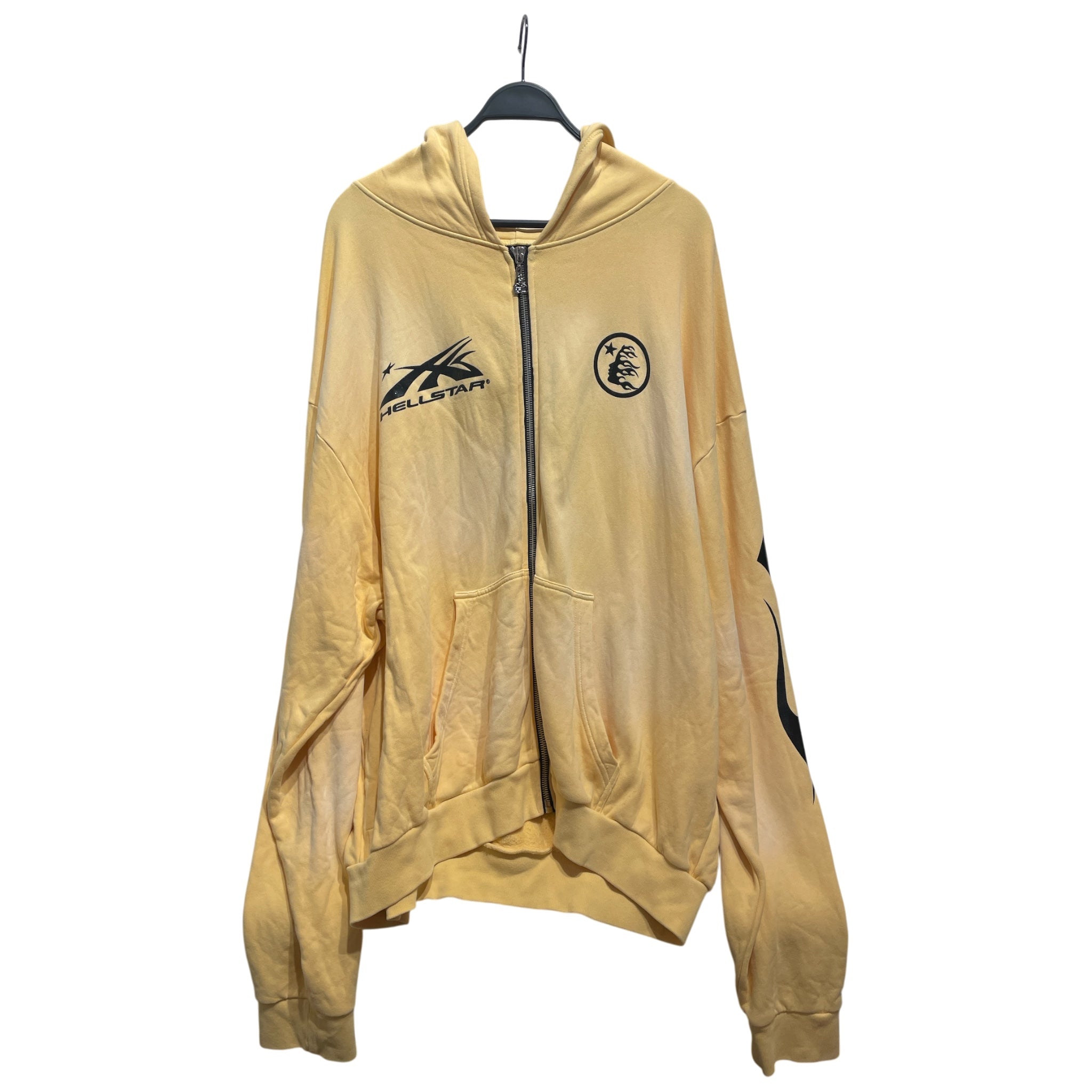 HELLSTAR/Zip Up Hoodie/XXL/YEL/SPORTS HELLSTAR ZIP UP view 1