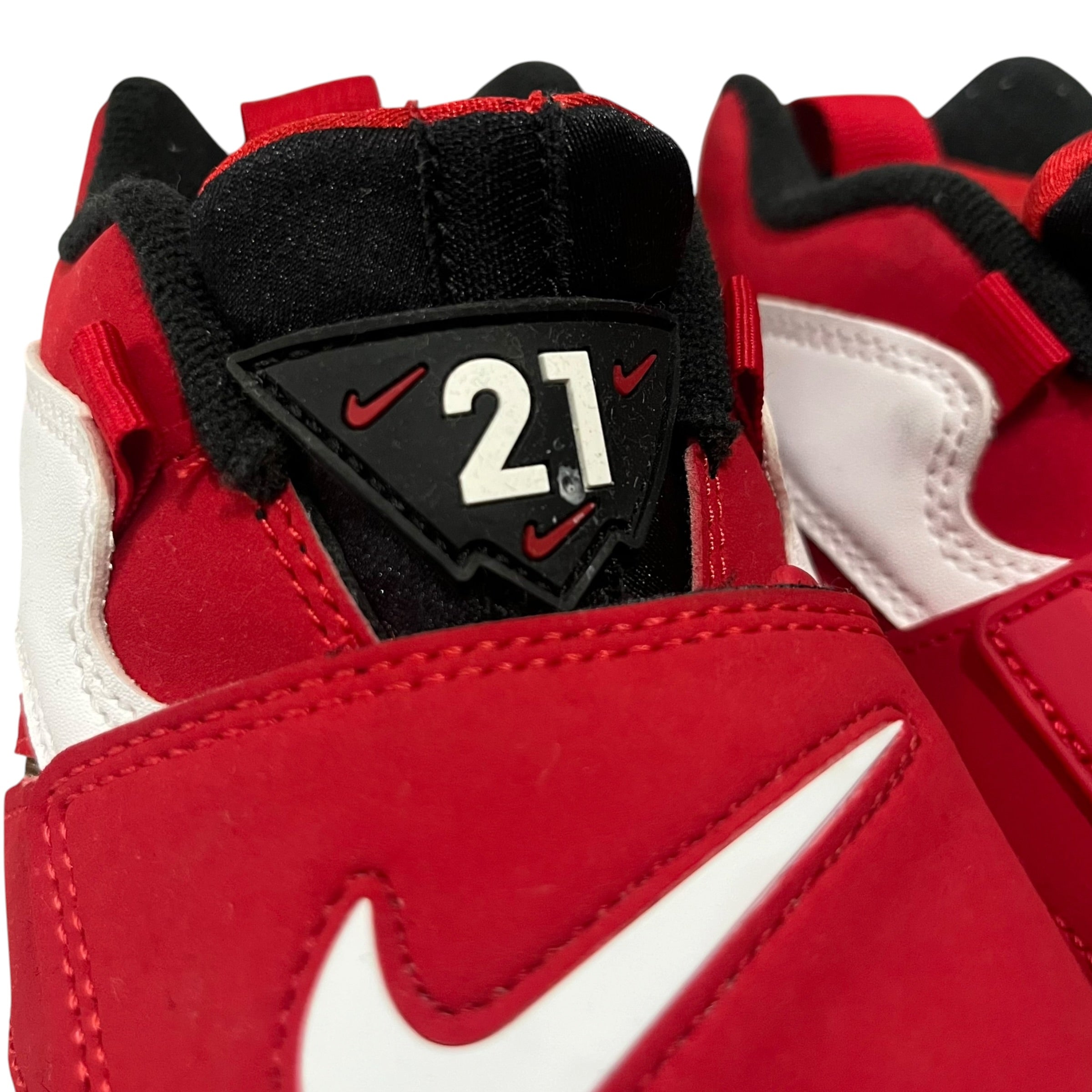 NIKE/Hi-Sneakers/US 9.5/Suede/RED/turf 2 view 4