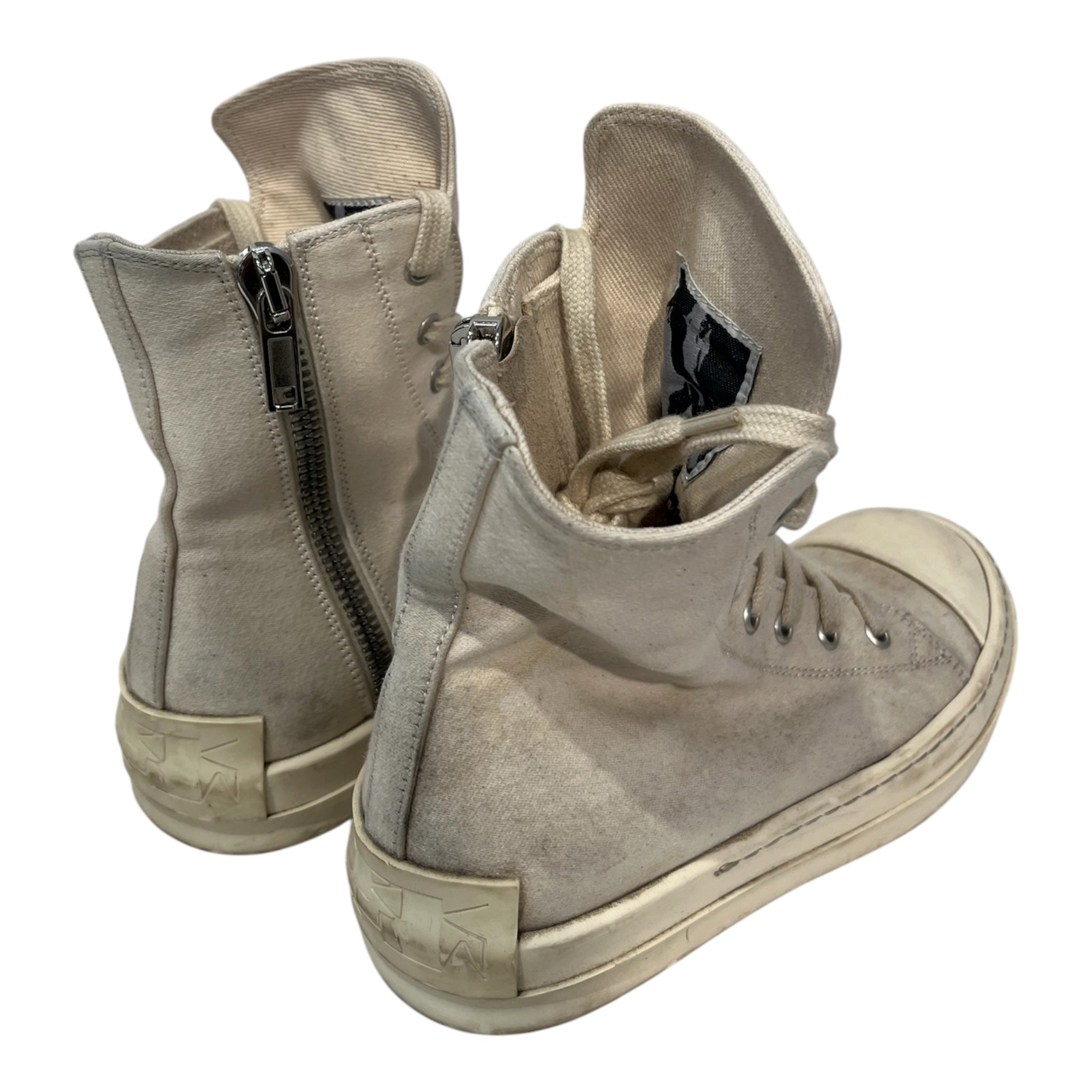 RICK OWENS DRKSHDW/Hi-Sneakers/US 5.5/CRM/HIGHTOP RAMONES view 2