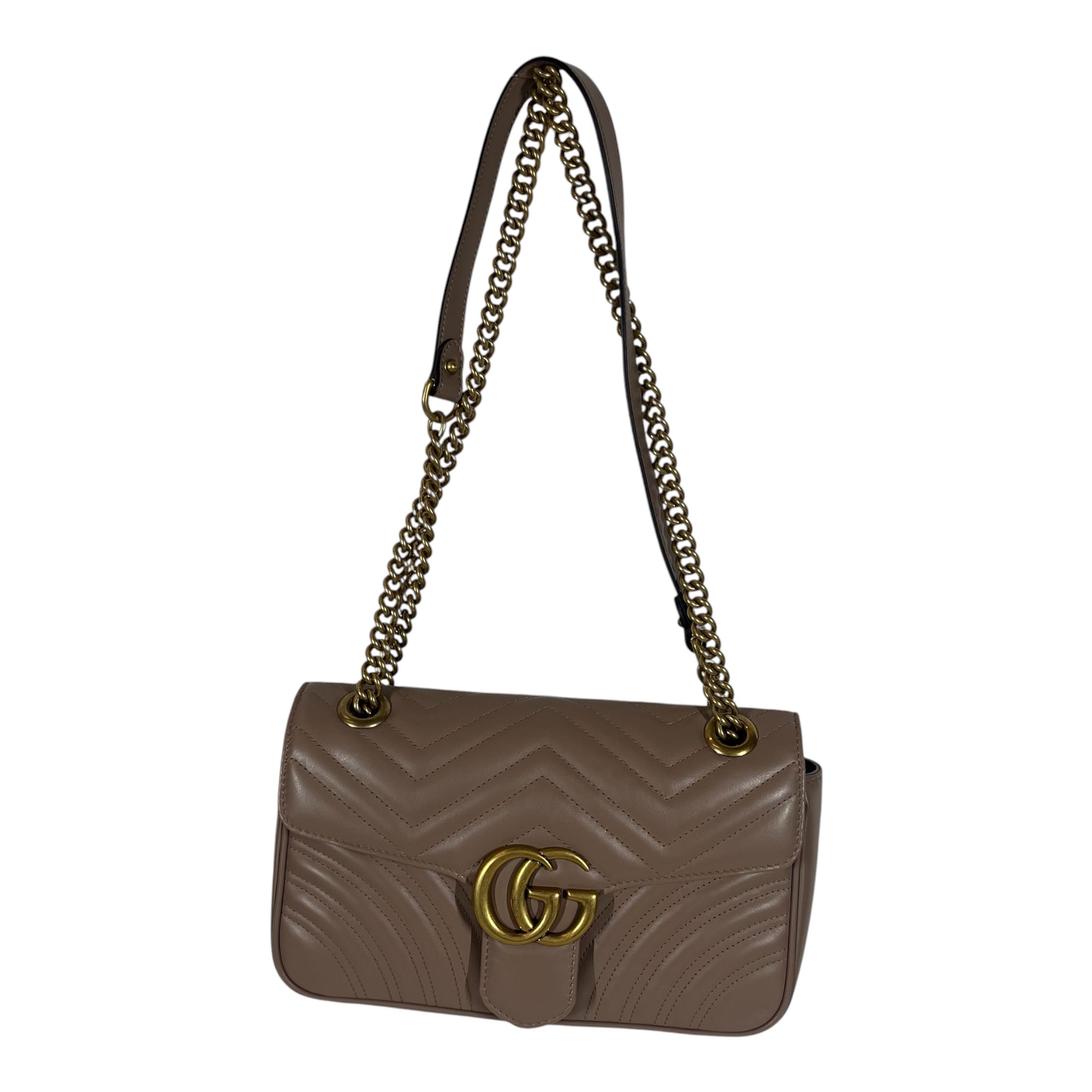 GUCCI/Bag/Leather/BEG/MARMONT BAG view 1