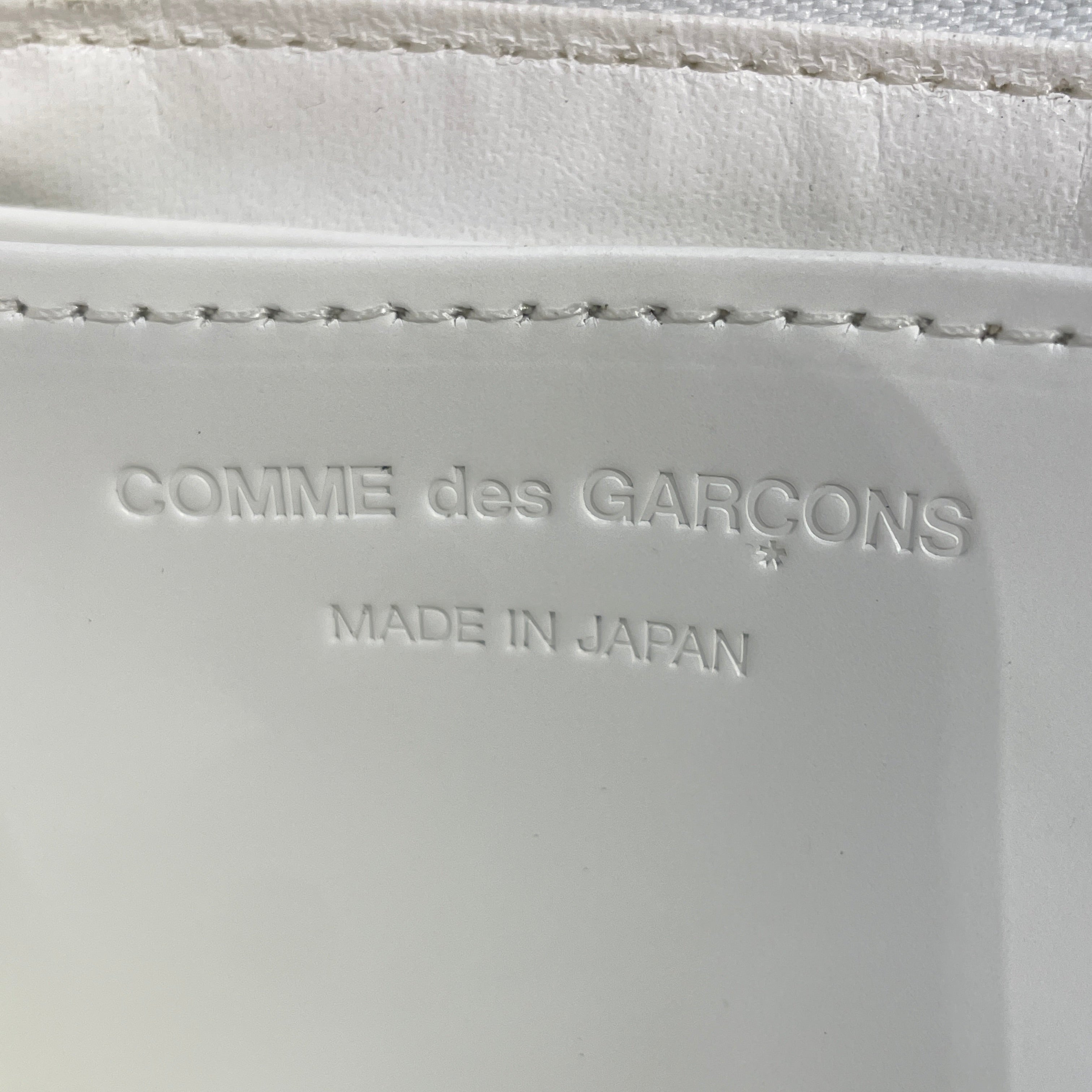 COMME des GARCONS/Wallet/Leather/WHT/HALF SUN DEISGN W FRINGE view 4