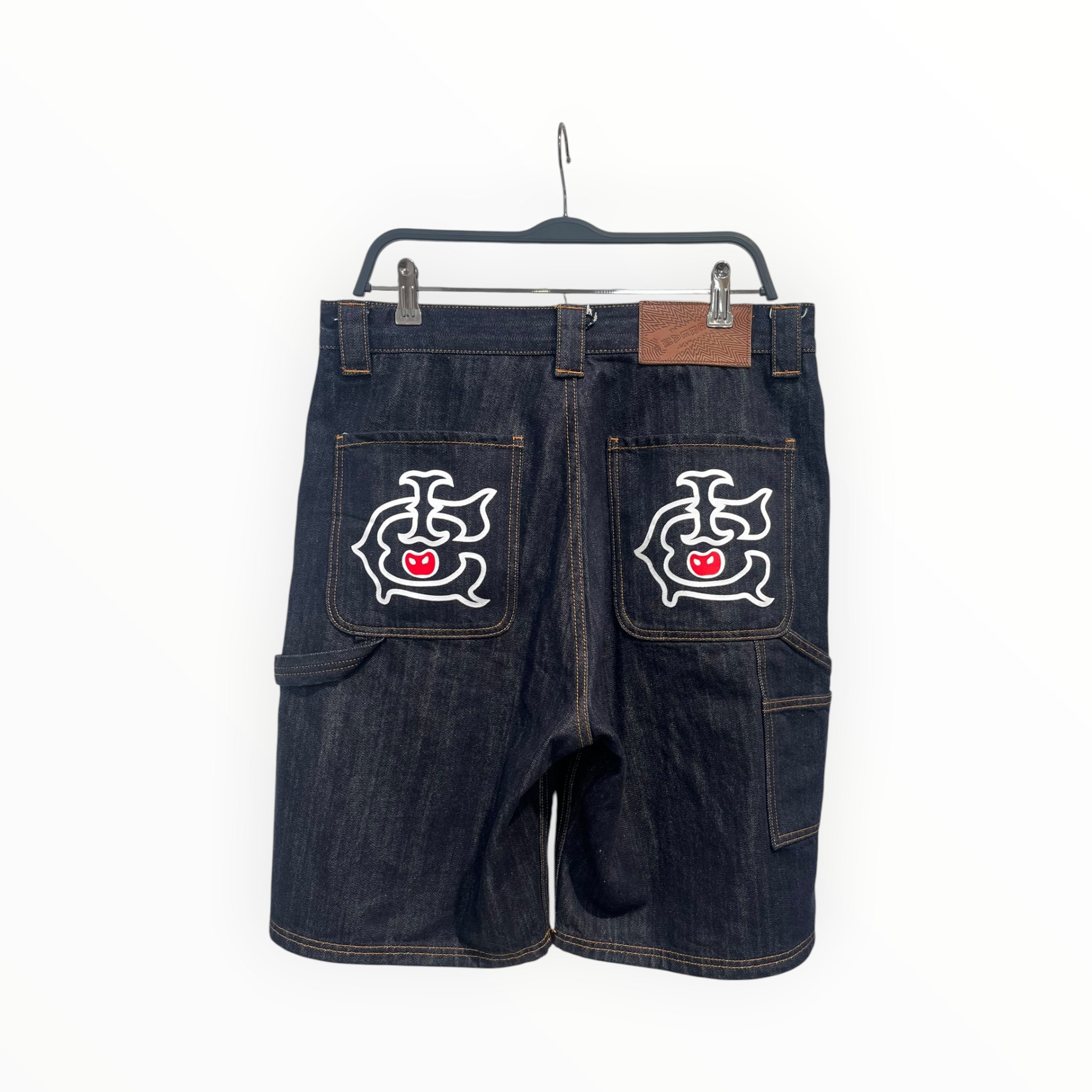 ICE CREAM/Shorts/32/Cotton/IDG/dog motif on front view 2