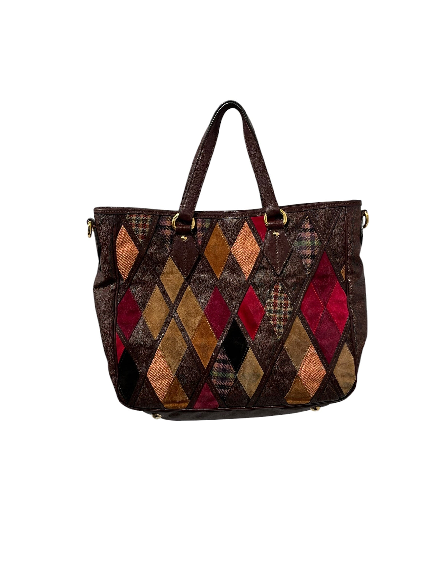 ETRO/Bag/Plaid/Leather/BRW/PATCHWORK DIAMOND BAG view 2