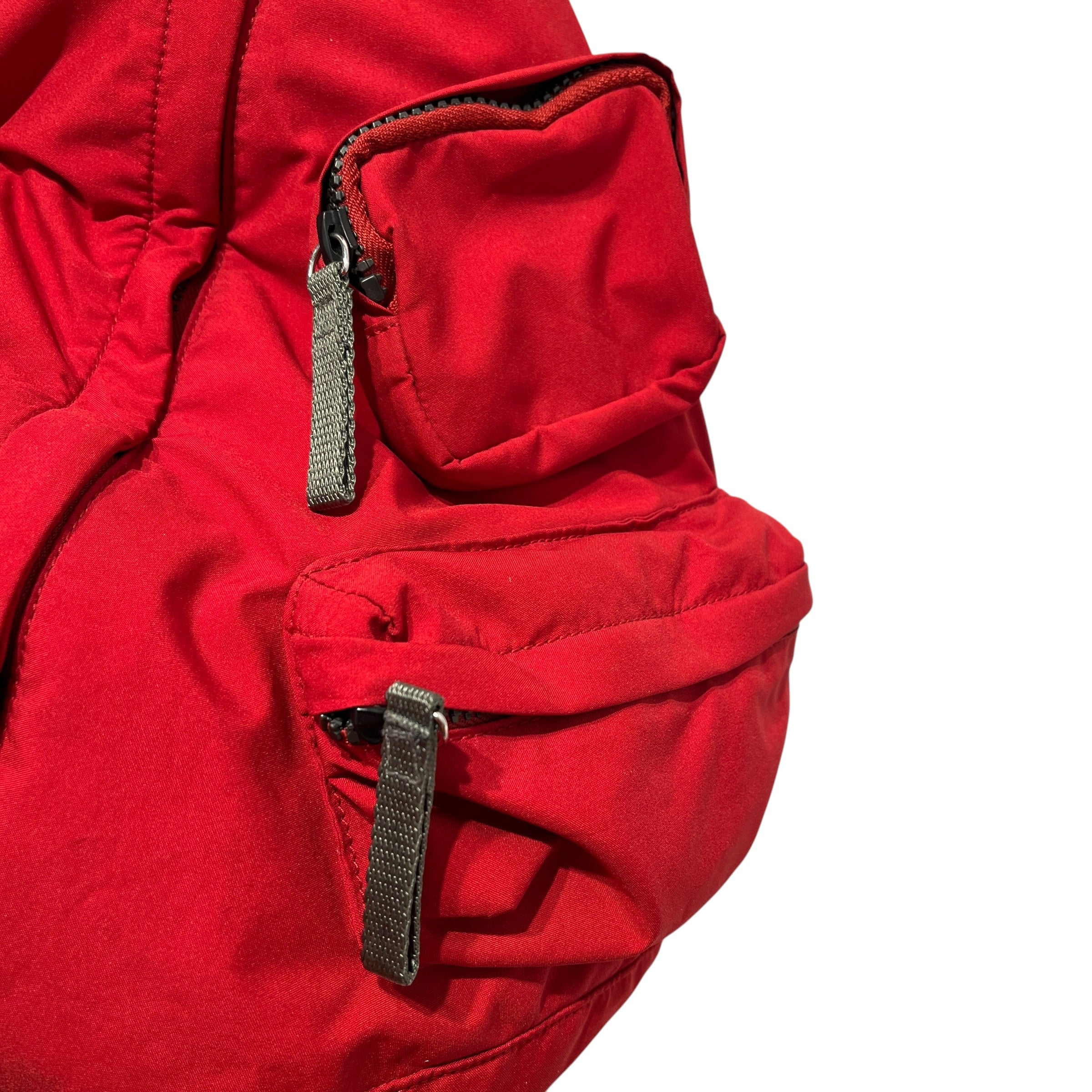 PRADA SPORT/Backpack/Nylon/RED/crossbody rucksack view 8