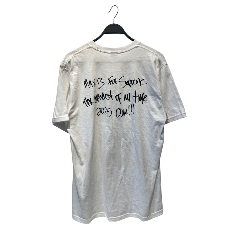 Supreme/T-Shirt/L/Cotton/WHT/MAX B