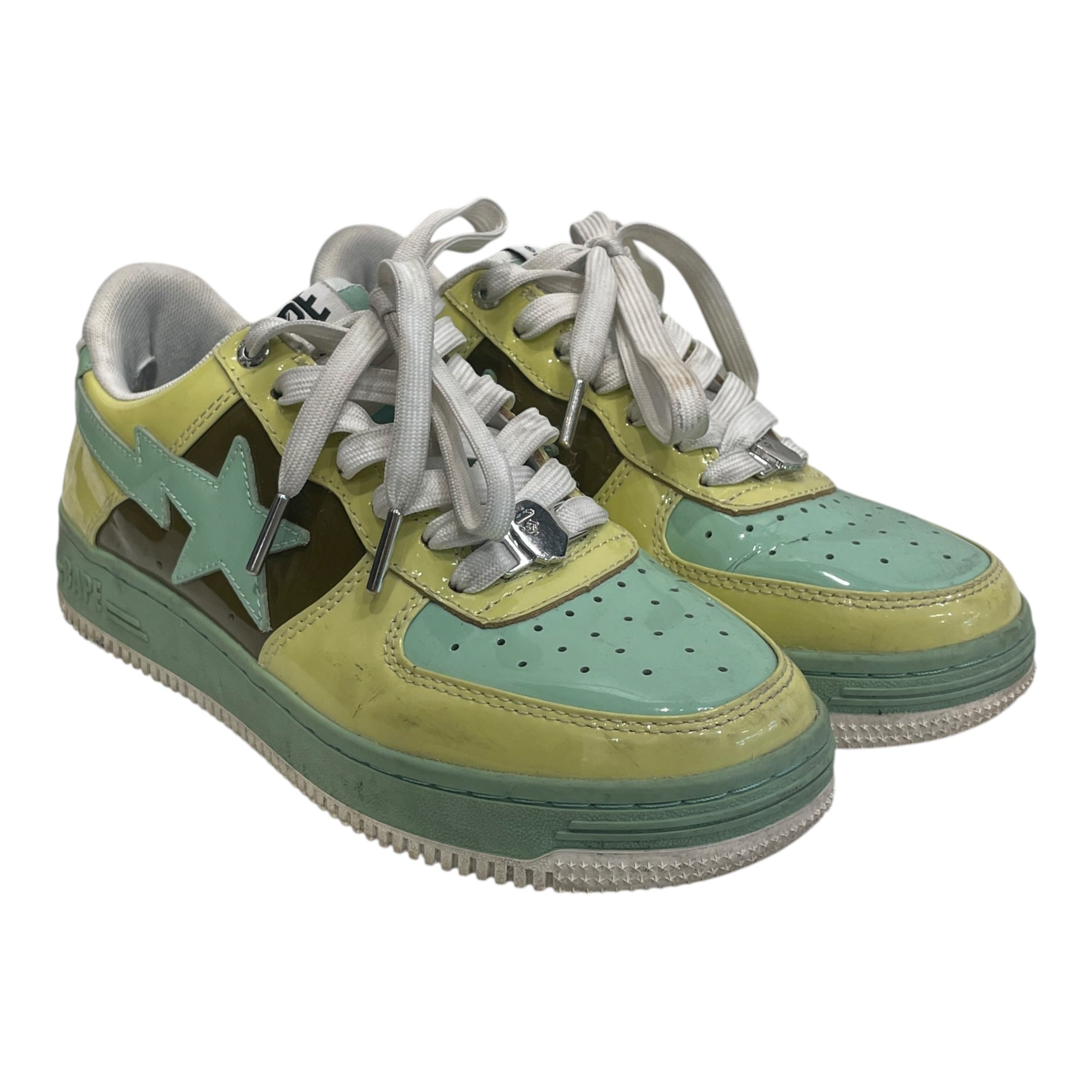 BAPE STA!/Low-Sneakers/US 7/Nylon/GRN/91009J view 1