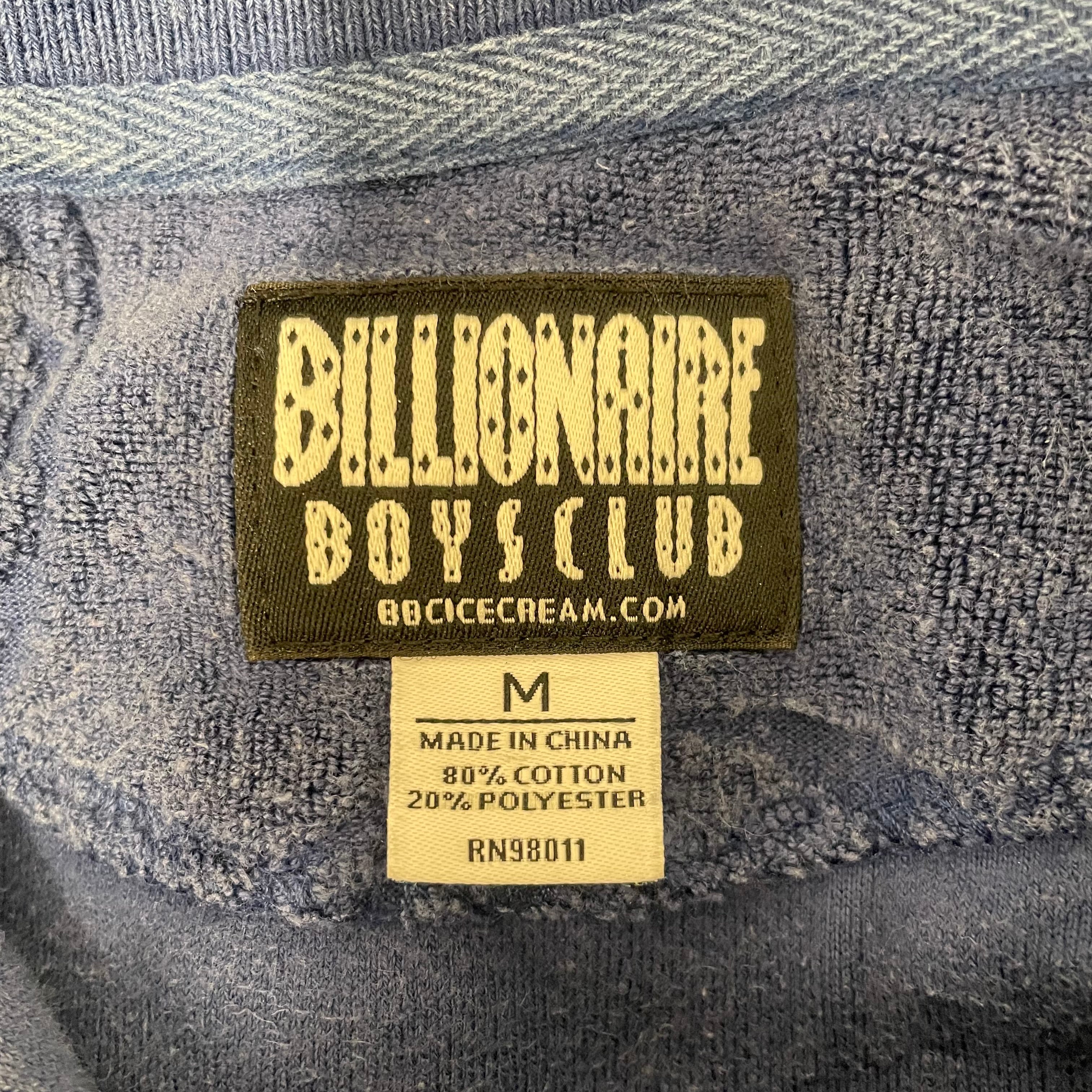 BILLIONAIRE BOYS CLUB/Polo Shirt/M/Cotton/BLU/All Over Print/ view 3