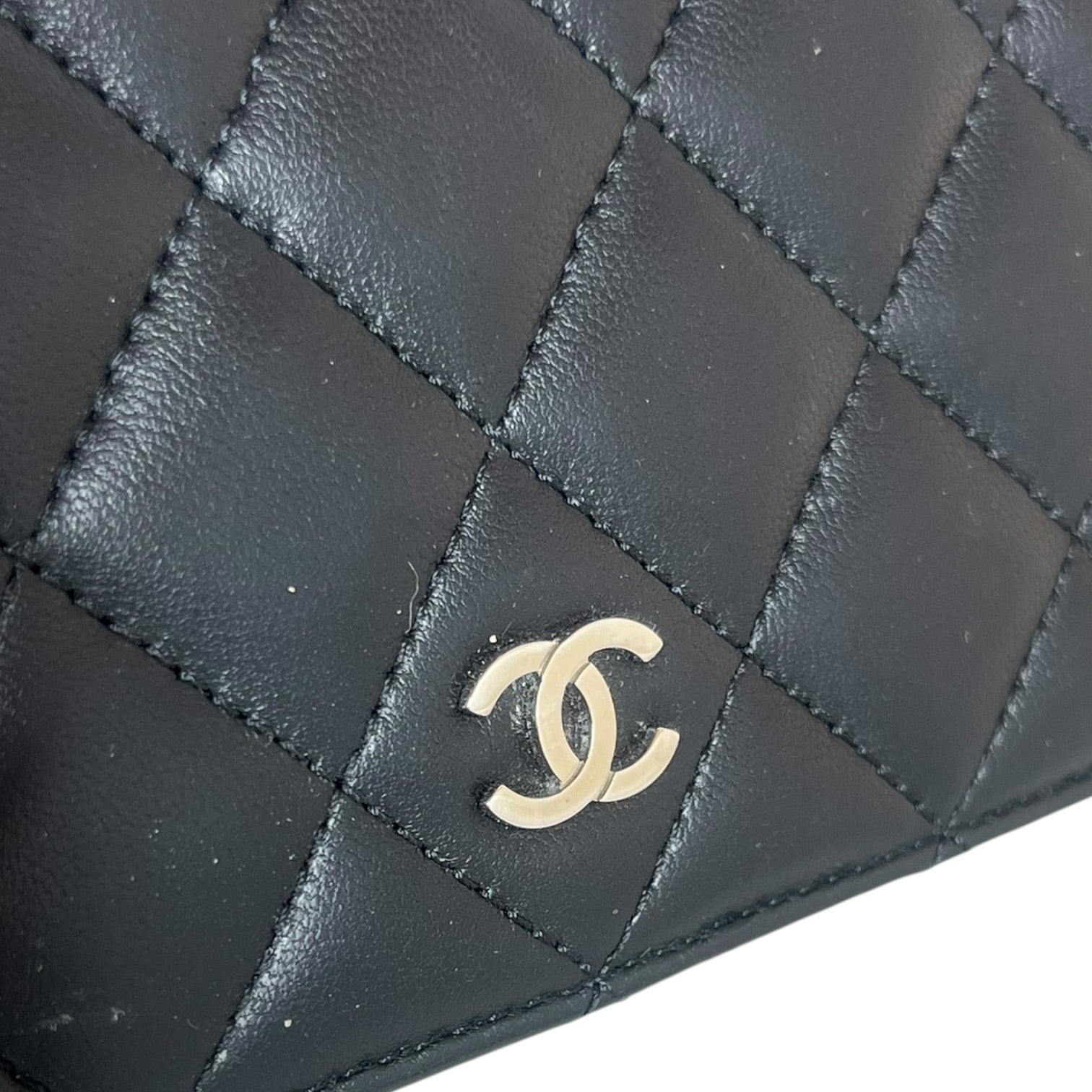 CHANEL/Long Wallet/Leather/BLK/L's/QUILTED LEATHER view 5