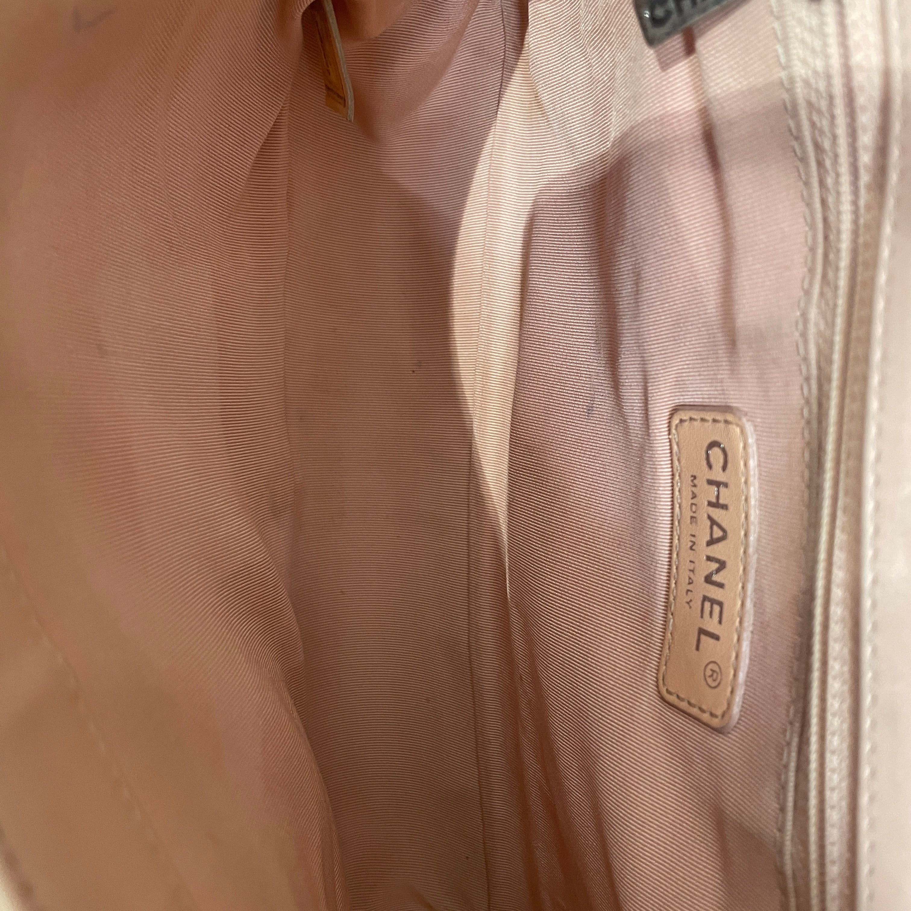 CHANEL/Cross Body Bag/Leather/PNK/19322477 LIGHT PINK BOY BAG view 6