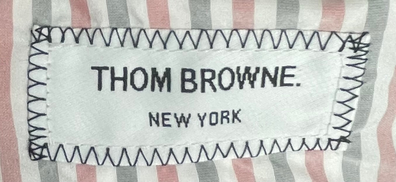 THOM BROWNE. NEW YORK/Trench Coat/40/Wool/GRY/Maxi Length/DOWNFILL CHESTERFIELD OVERCOAT view 3