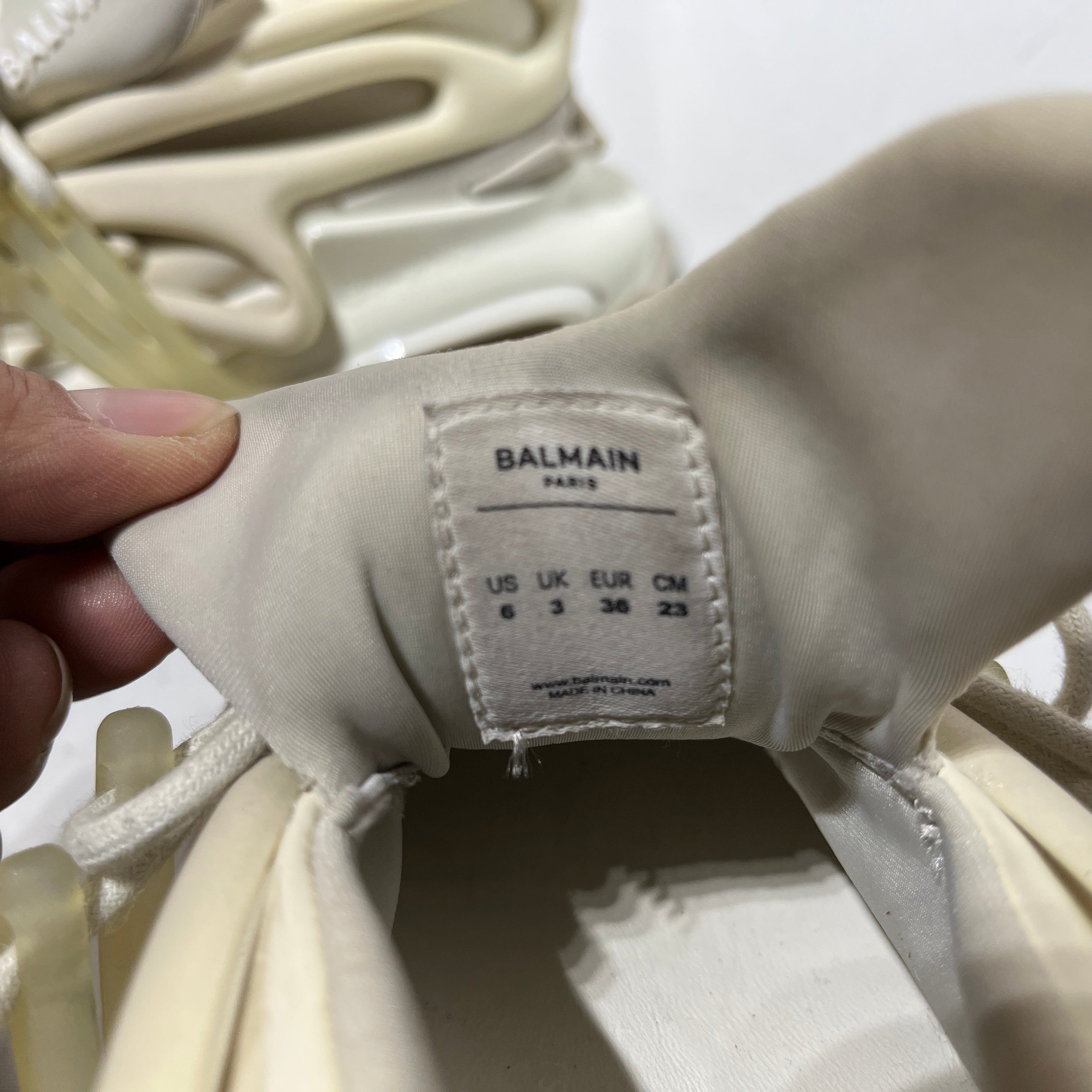 BALMAIN/Low-Sneakers/US 6/WHT/Unicorn Neoprene Lion Head view 4