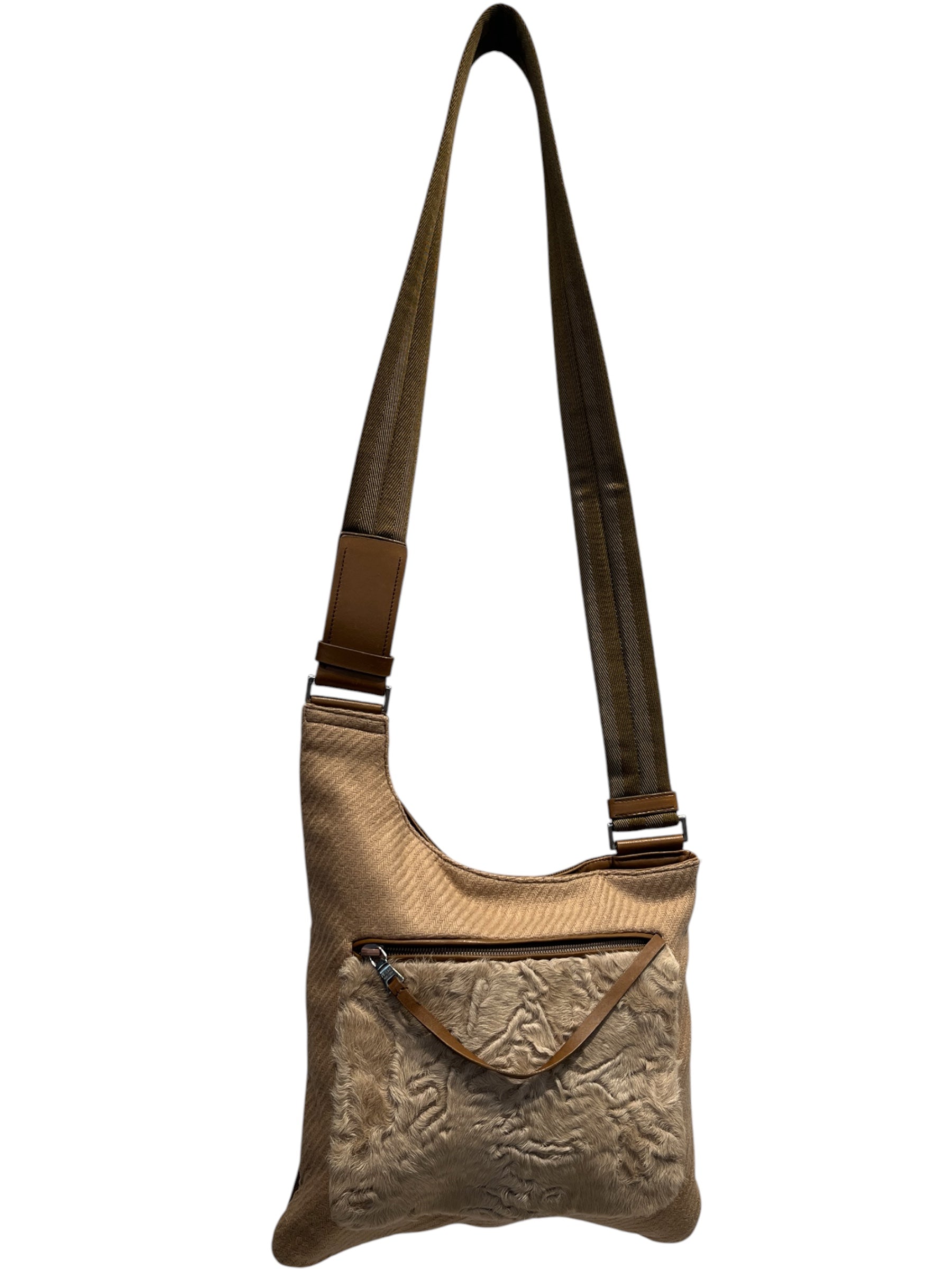 PRADA/Tote Bag/Cotton/BEG/SHORTHIDESQUARE view 1