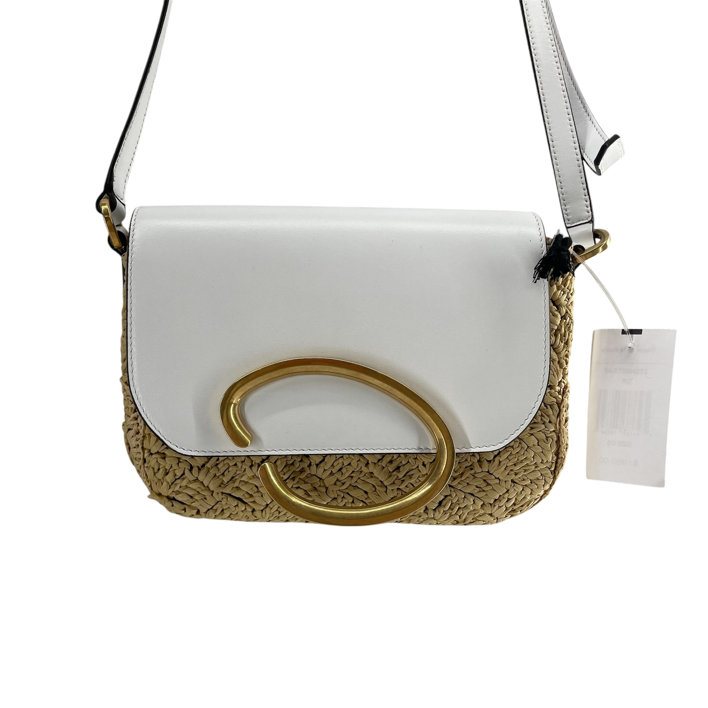Oscar de laRenta/Cross Body Bag/WHT/RAFFIA NAPPA view 3